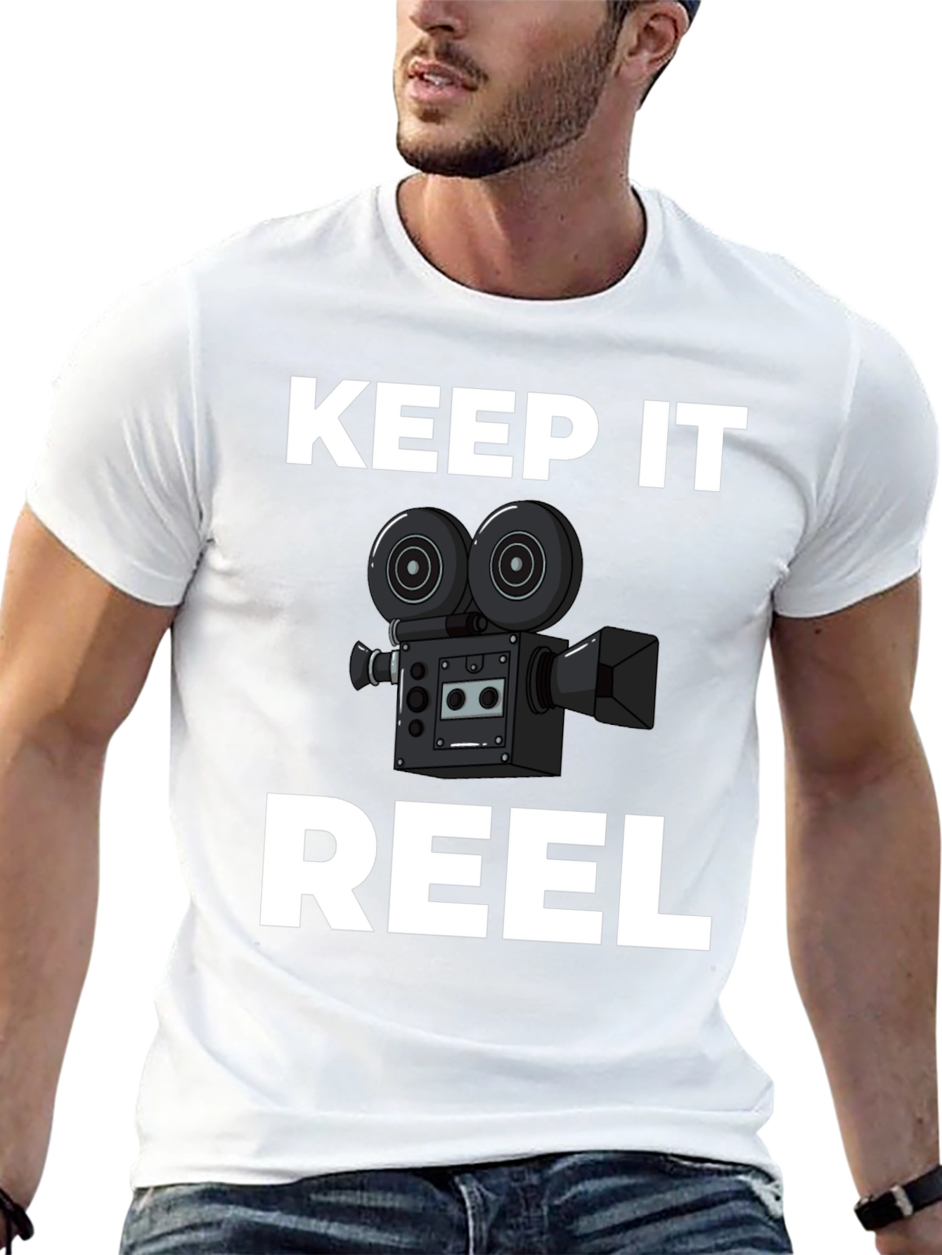 Keep It Reel Black Graphic Tee