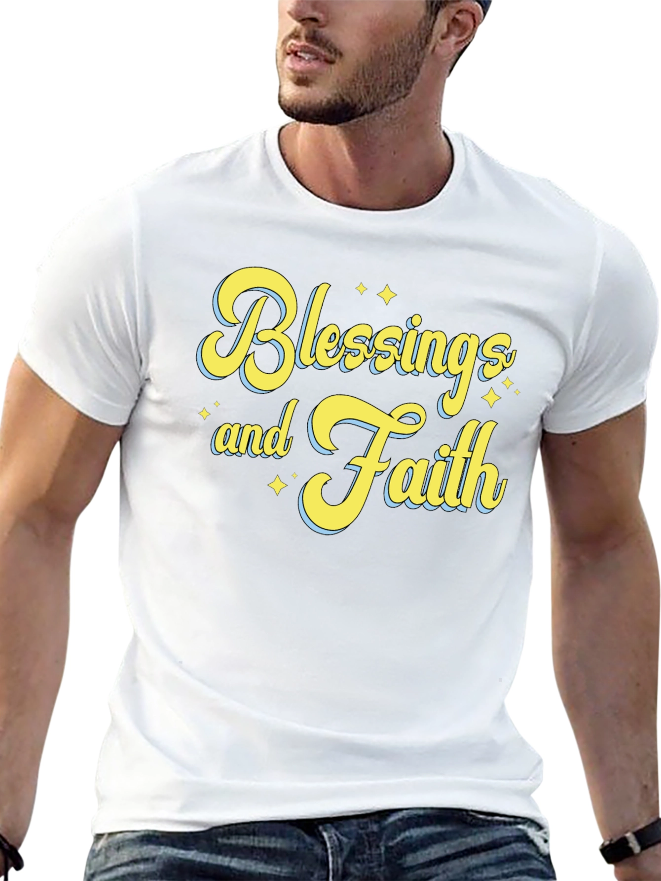 Blessings and Faith T-Shirt - Unisex Black Tee