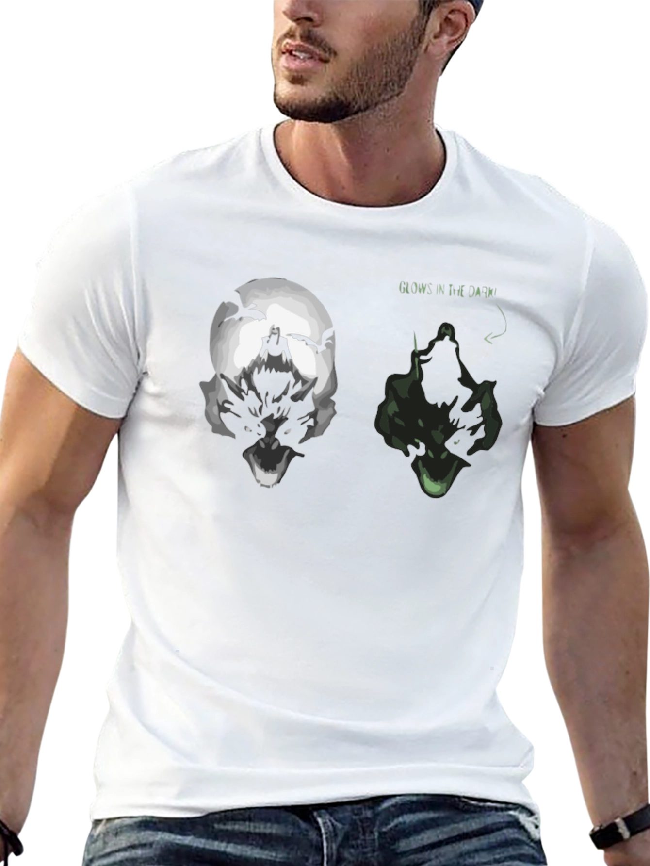 Glow-in-the-Dark Wolf & Rider Graphic Tee