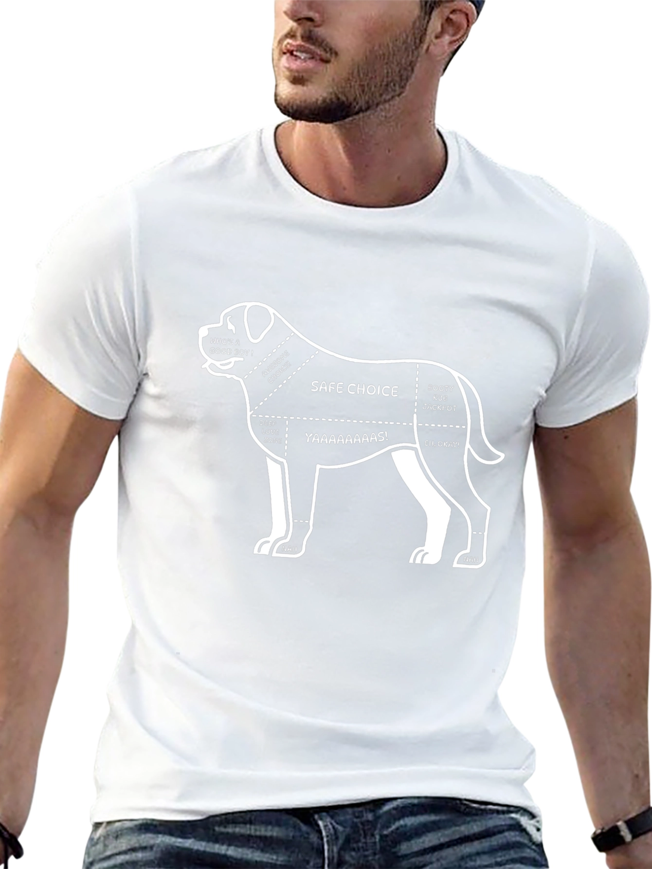 Dog Lover T-Shirt - Funny Dog Anatomy Guide Tee