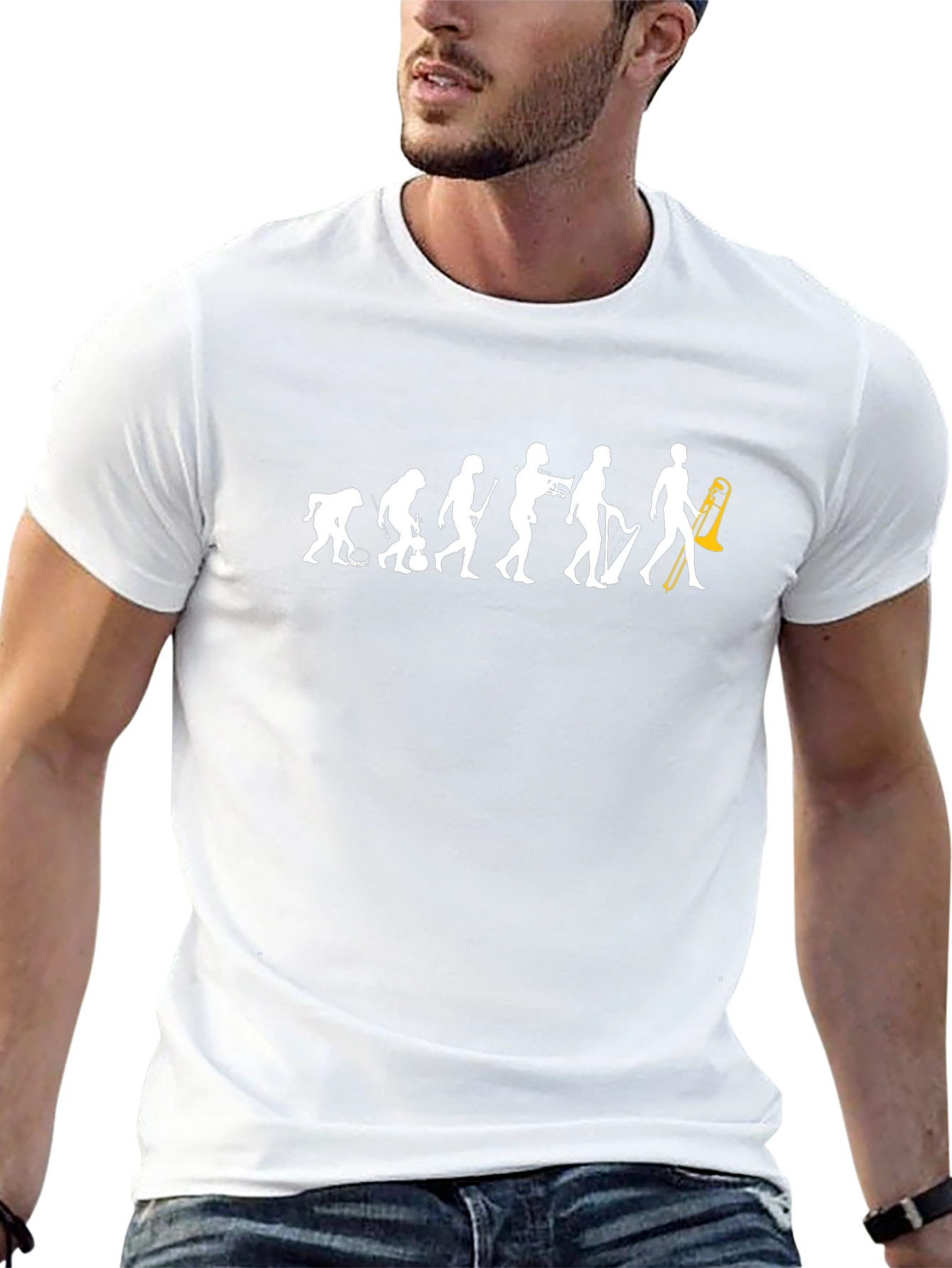 Evolution of Music Black T-Shirt
