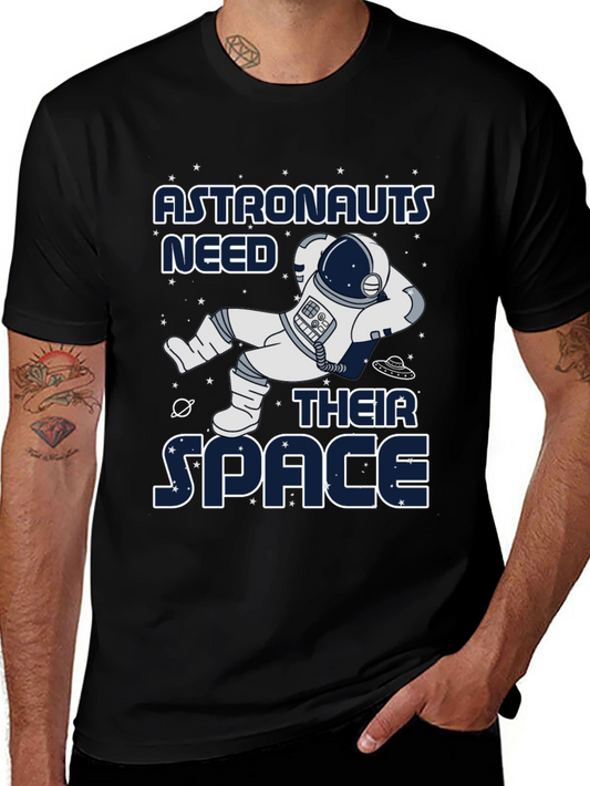 Astronauts Need Their Space Graphic Tee - Black