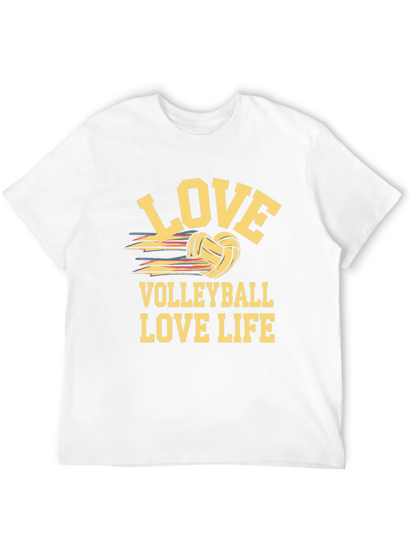 Love Volleyball Life Black T-Shirt
