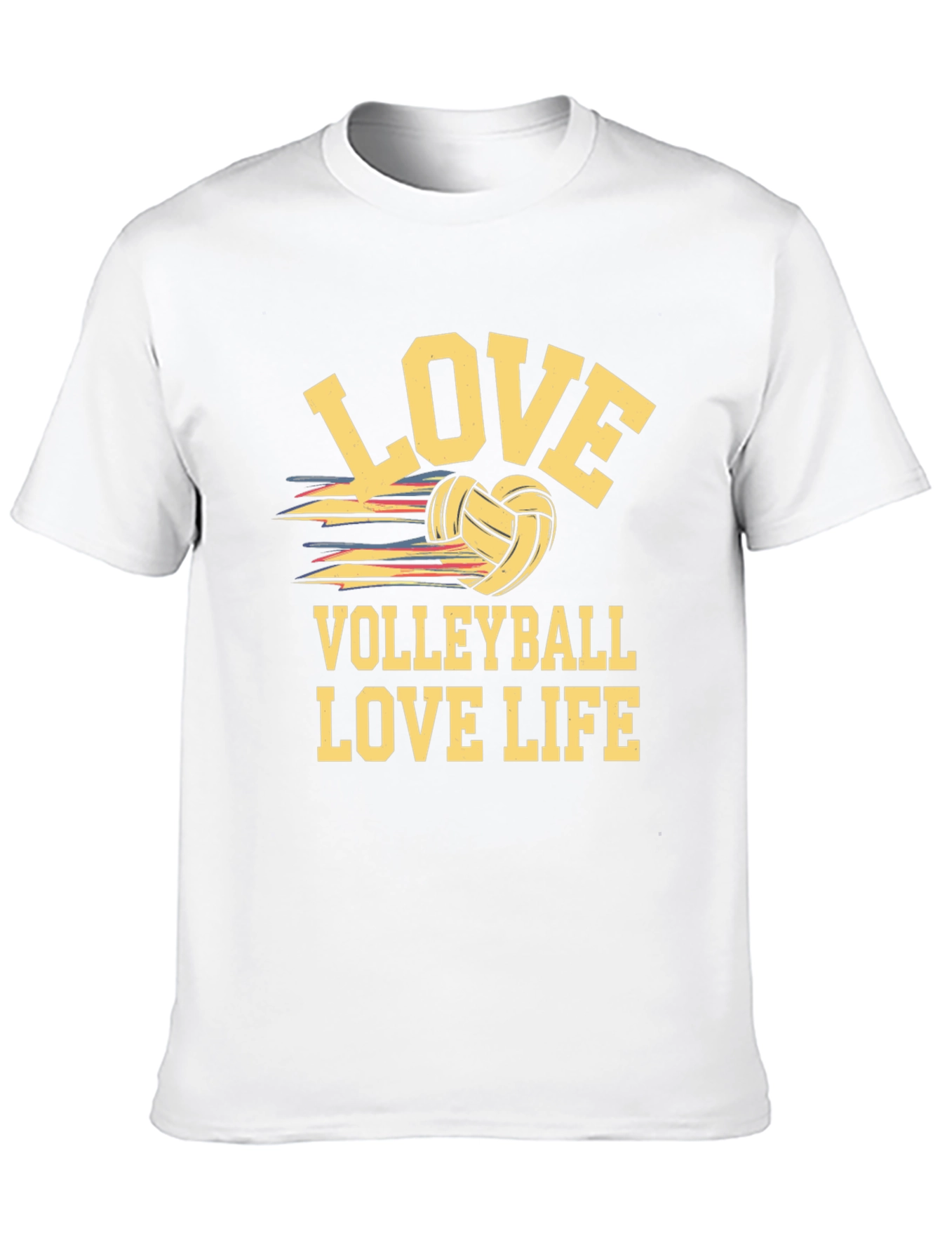 Love Volleyball Life Black T-Shirt