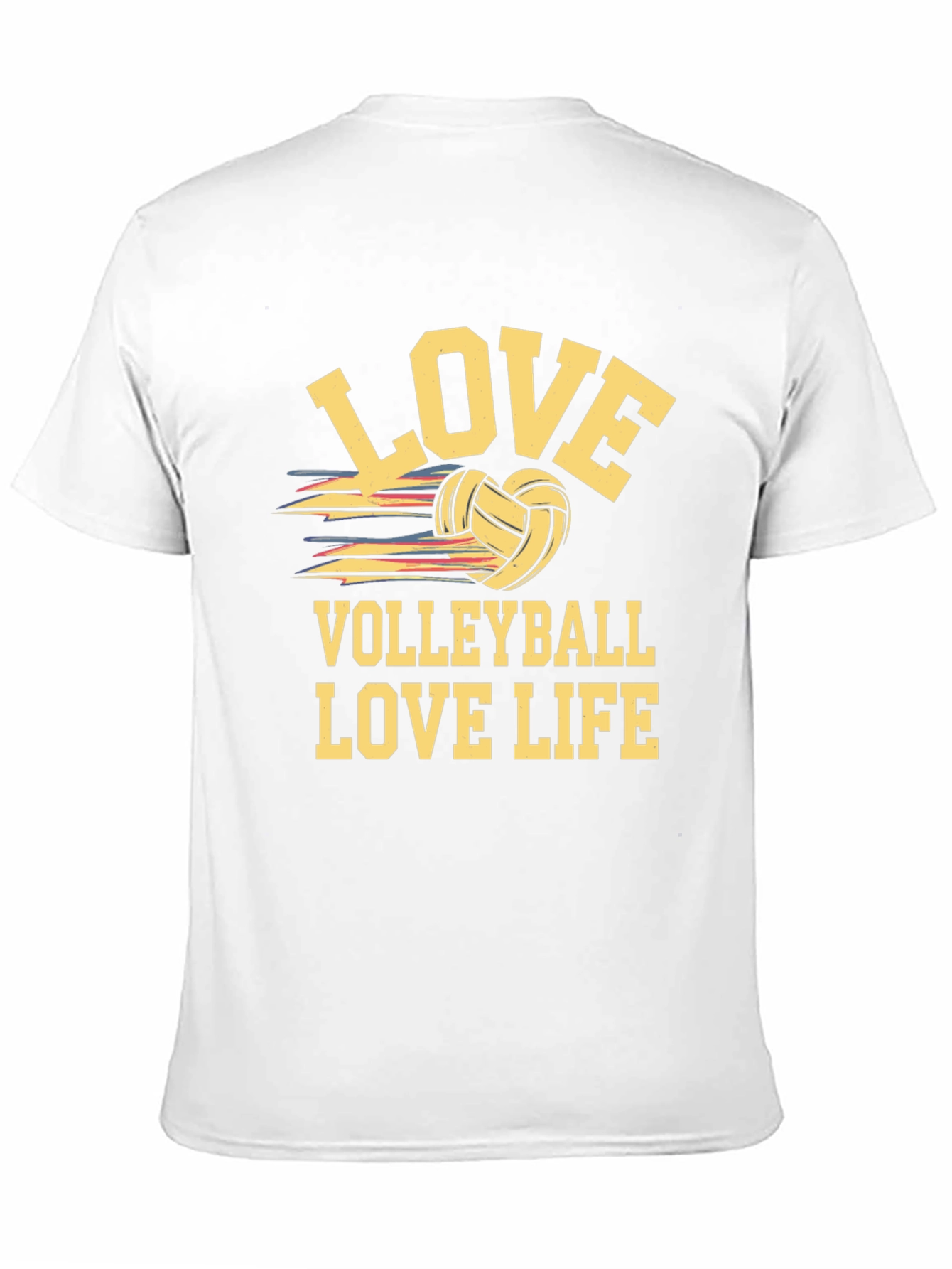 Love Volleyball Life Black T-Shirt