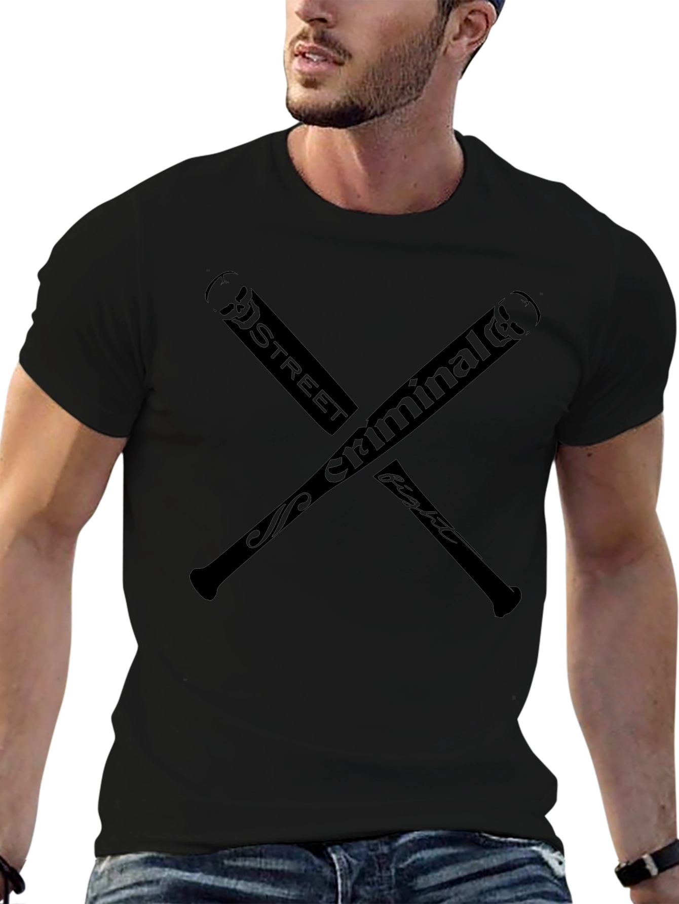 Street Criminal Fight T-Shirt - Black Graphic Tee