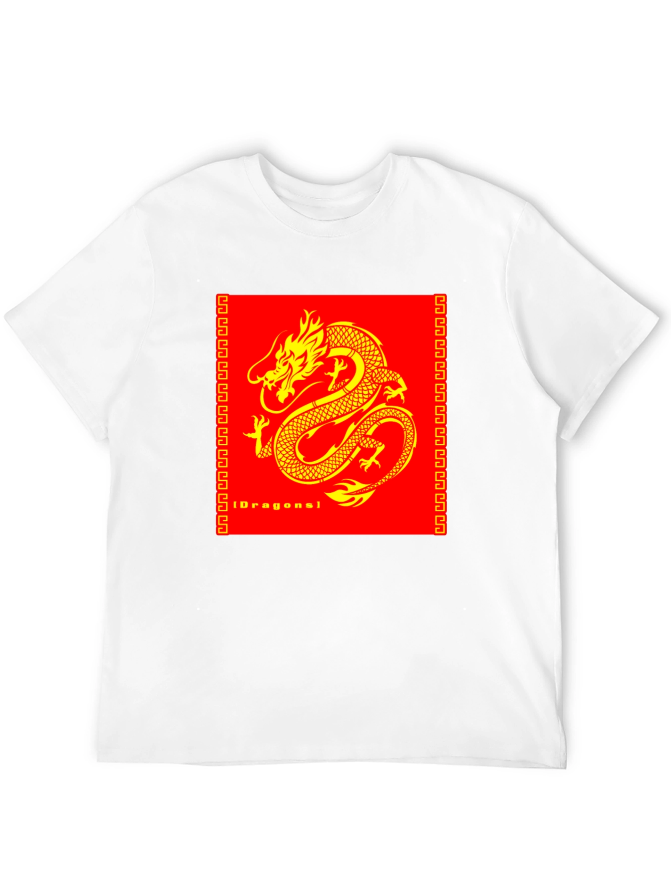 Dragon Graphic Print Black T-Shirt