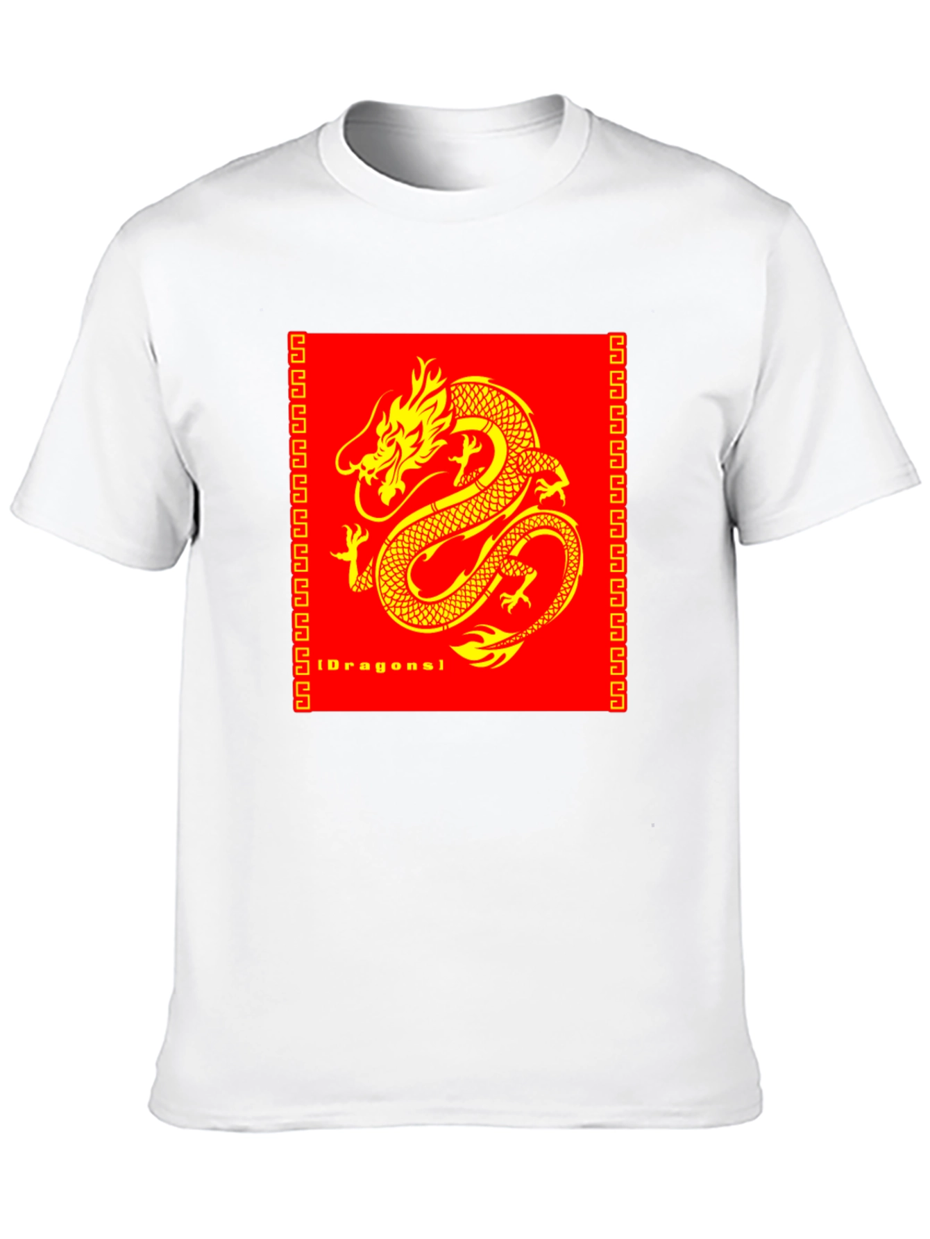 Dragon Graphic Print Black T-Shirt