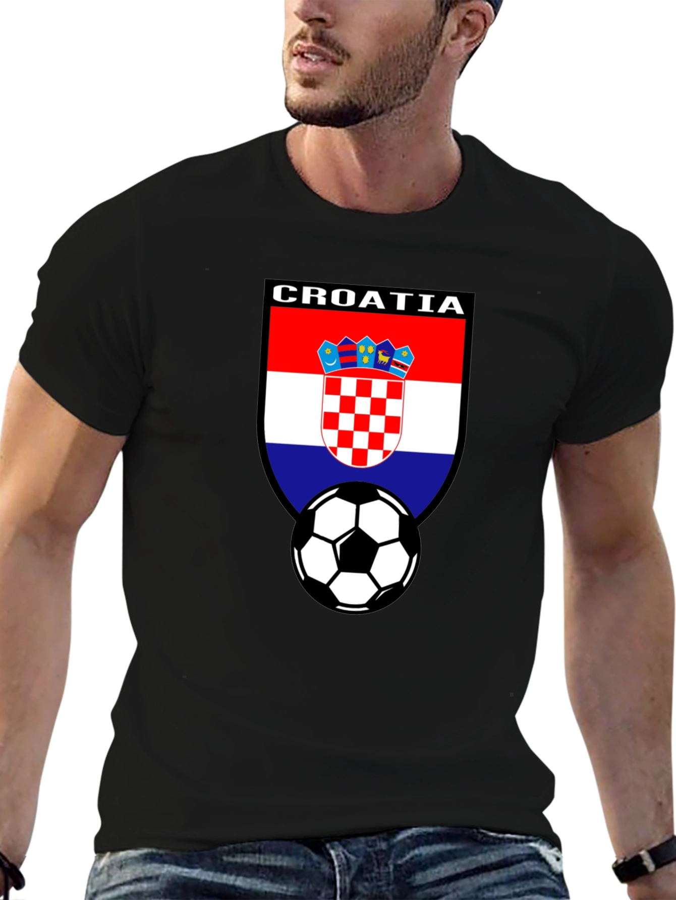 Croatia Soccer Fan T-Shirt - Croatian Flag Football Tee