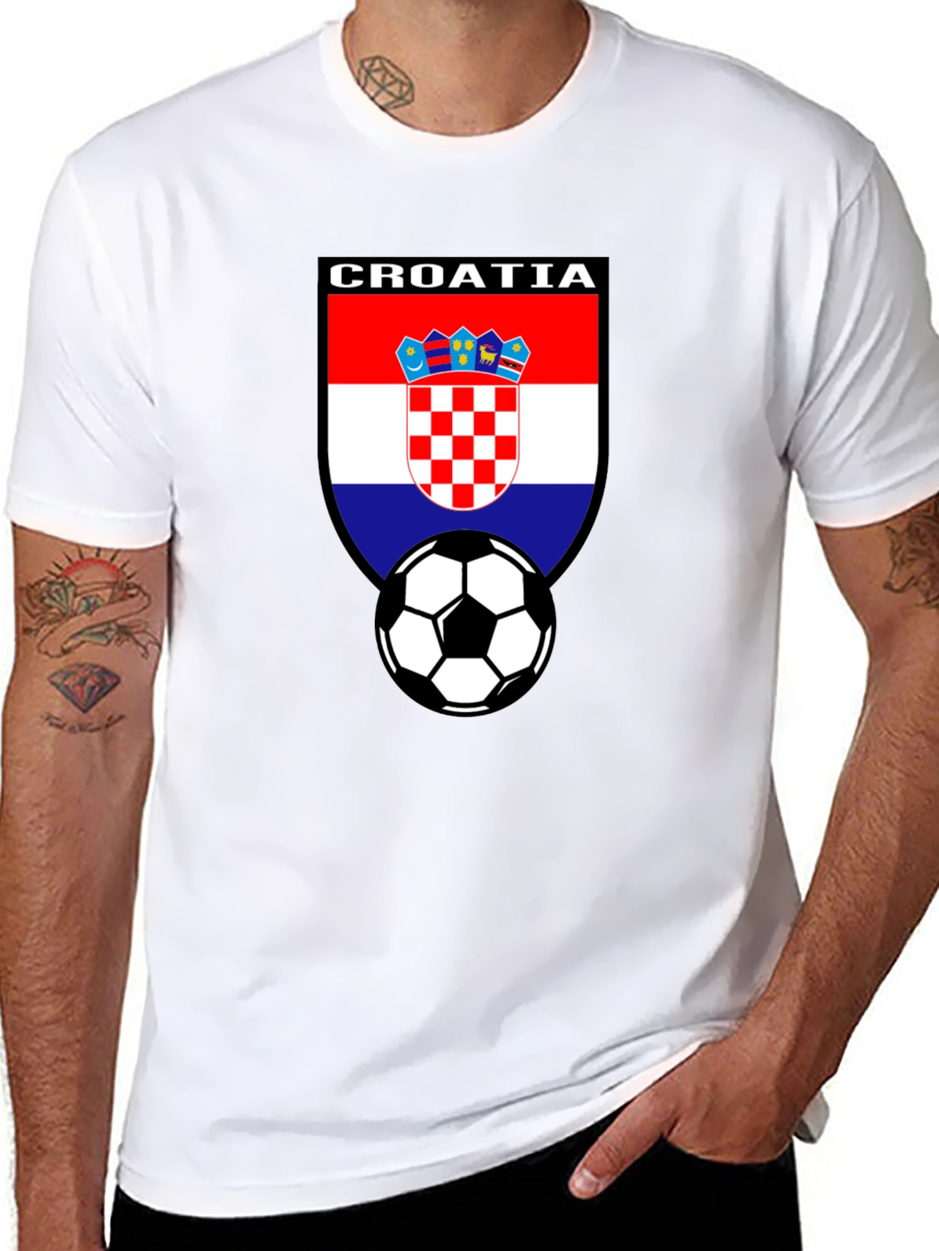 Croatia Soccer Fan T-Shirt - Croatian Flag Football Tee