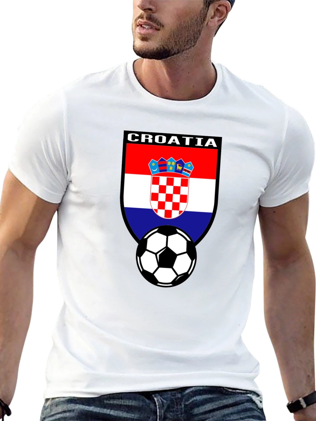 Croatia Soccer Fan T-Shirt - Croatian Flag Football Tee