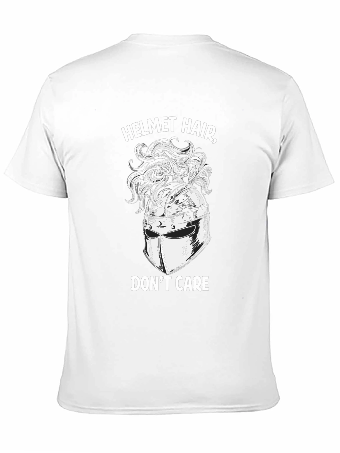 Helmet Hair Dont Care T-Shirt