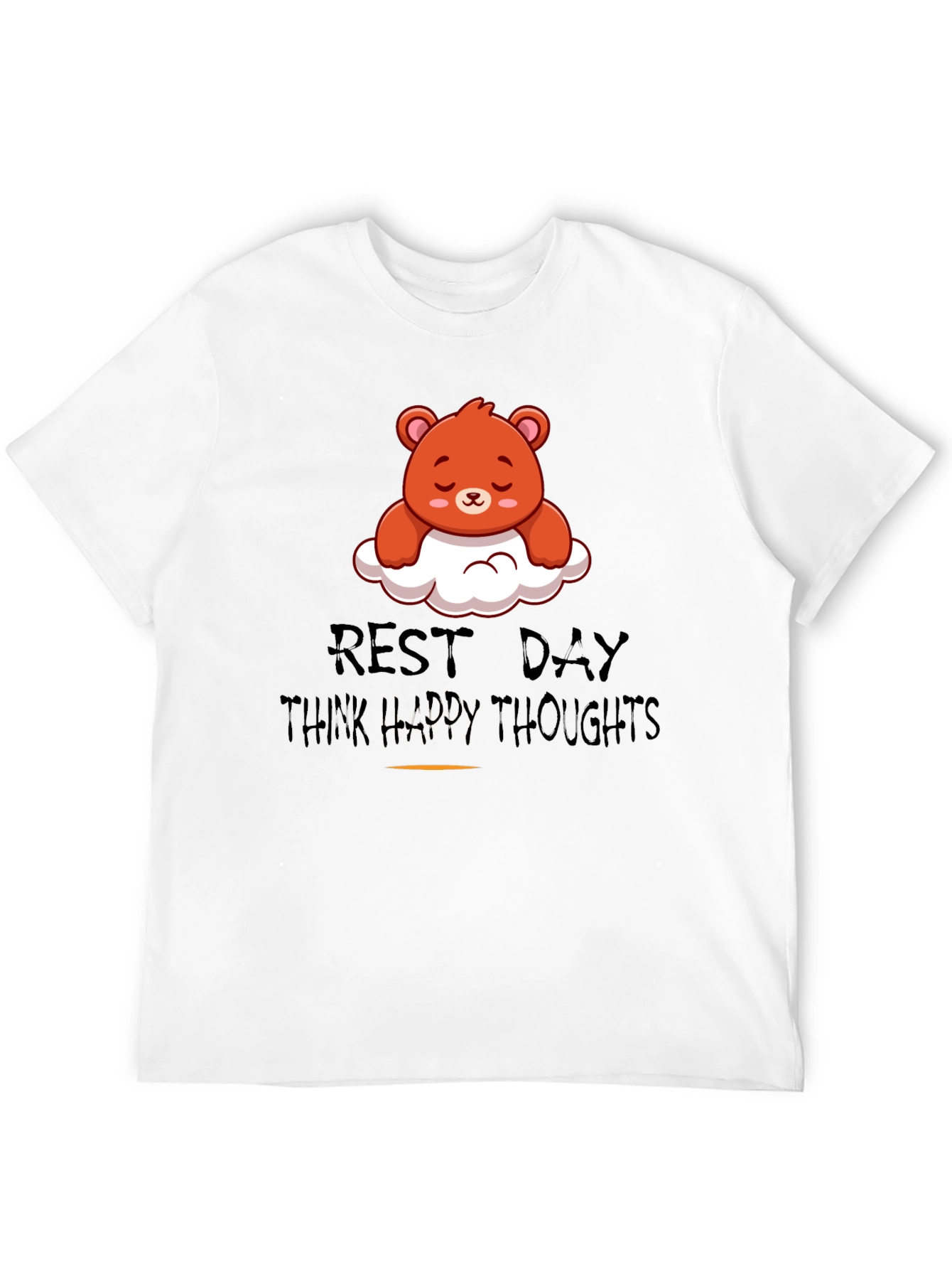 Relaxed Bear T-Shirt - Rest Day Happy Thoughts