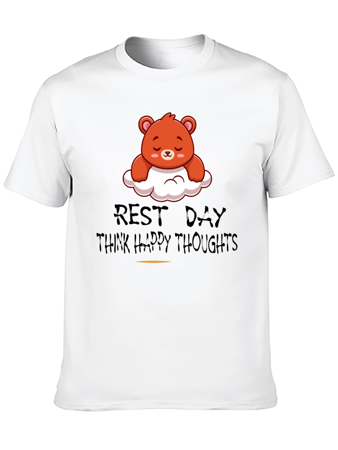 Relaxed Bear T-Shirt - Rest Day Happy Thoughts