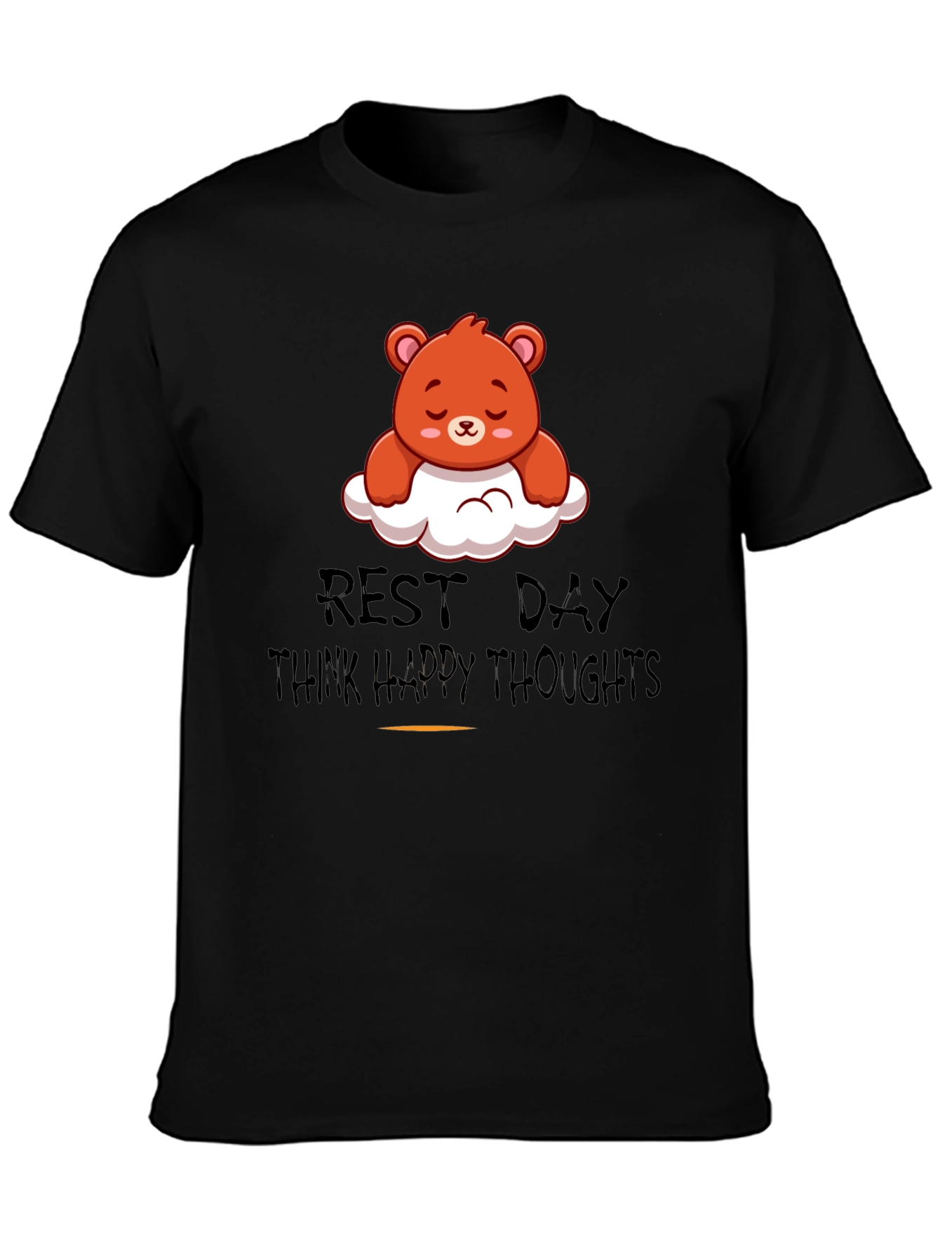 Relaxed Bear T-Shirt - Rest Day Happy Thoughts
