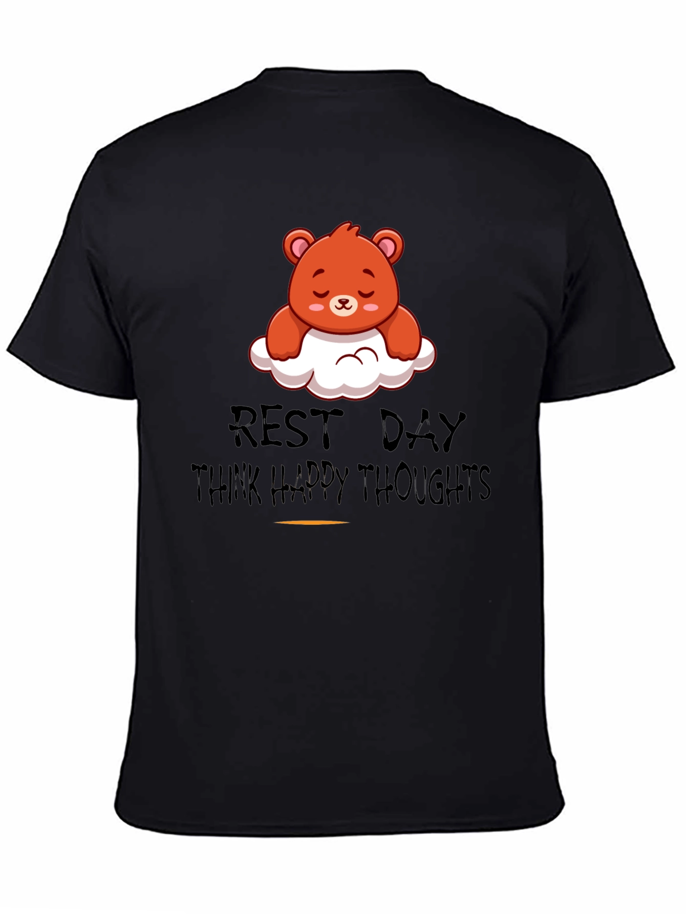 Relaxed Bear T-Shirt - Rest Day Happy Thoughts