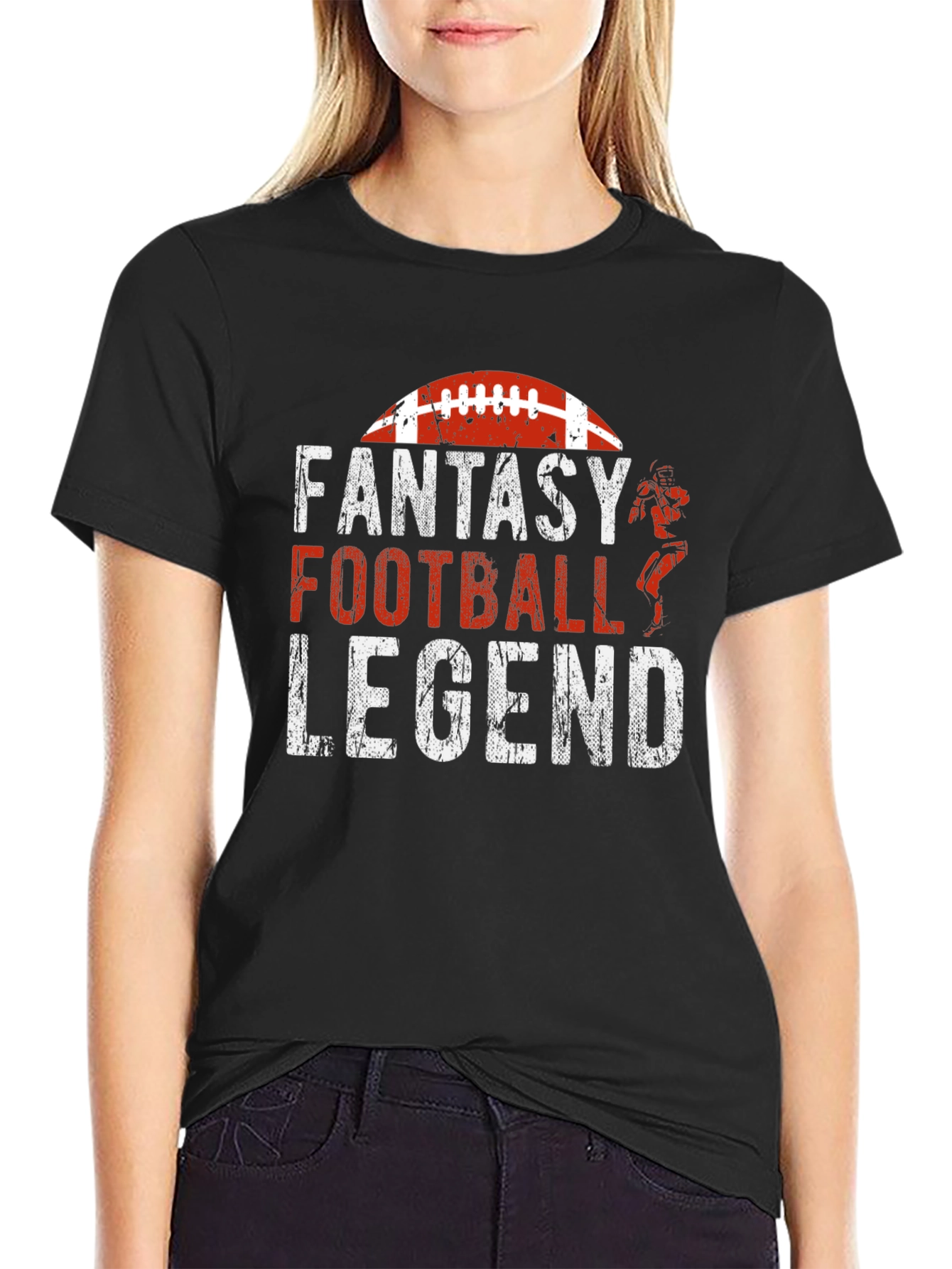 Fantasy Football Legend Graphic Tee - Black T-Shirt