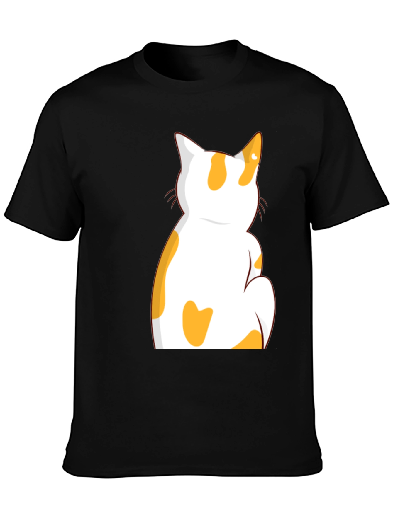 Cat Graphic Black T-Shirt - Unisex