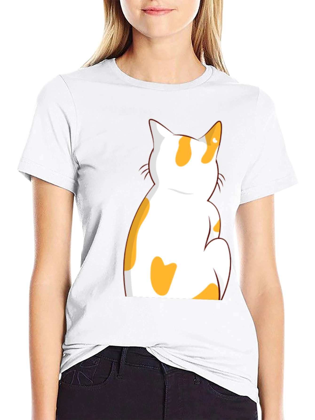 Cat Graphic Black T-Shirt - Unisex