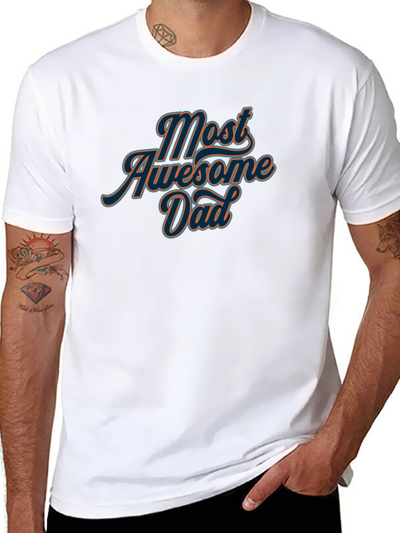 Most Awesome Dad Graphic T-Shirt