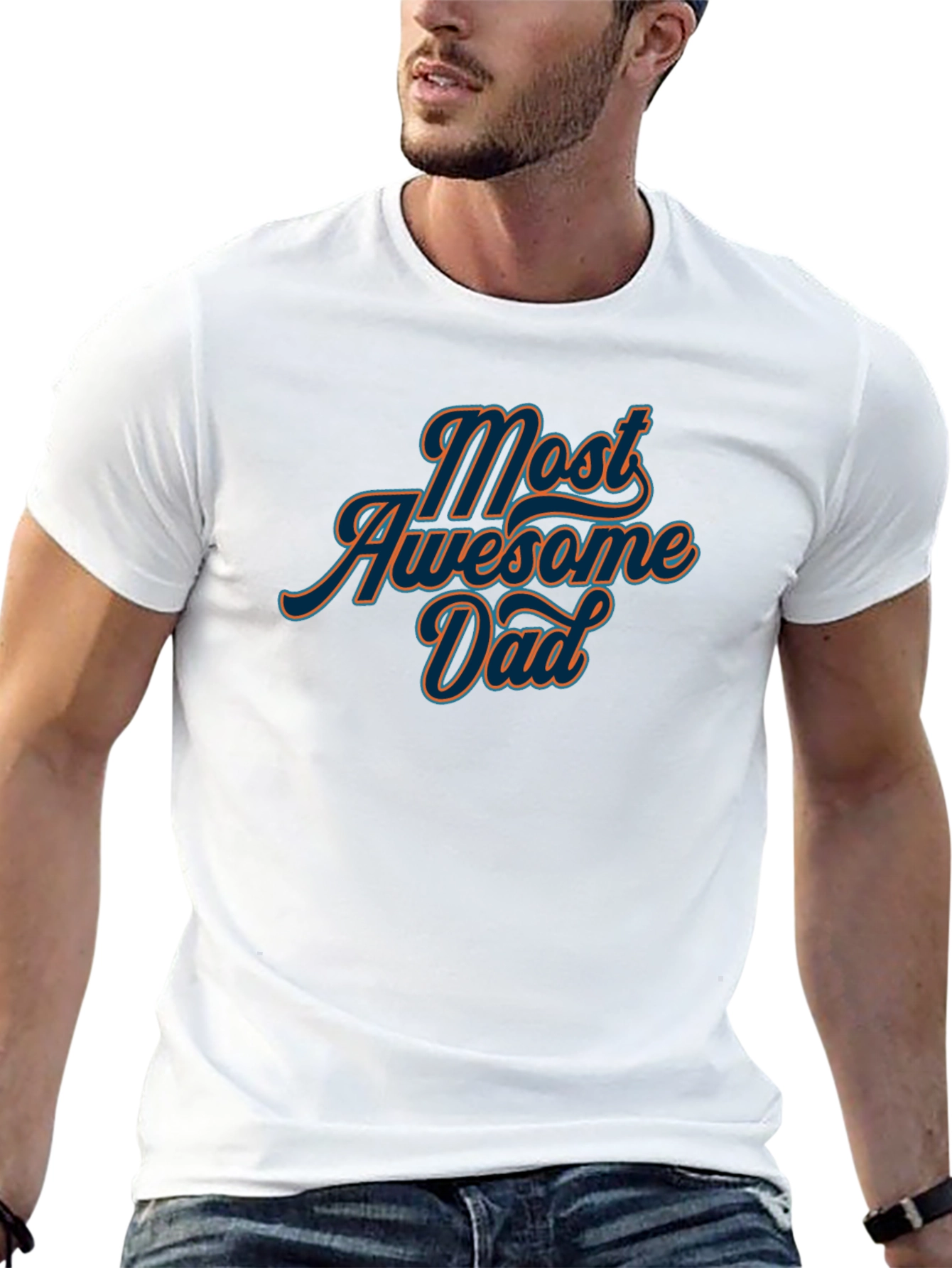 Most Awesome Dad Graphic T-Shirt