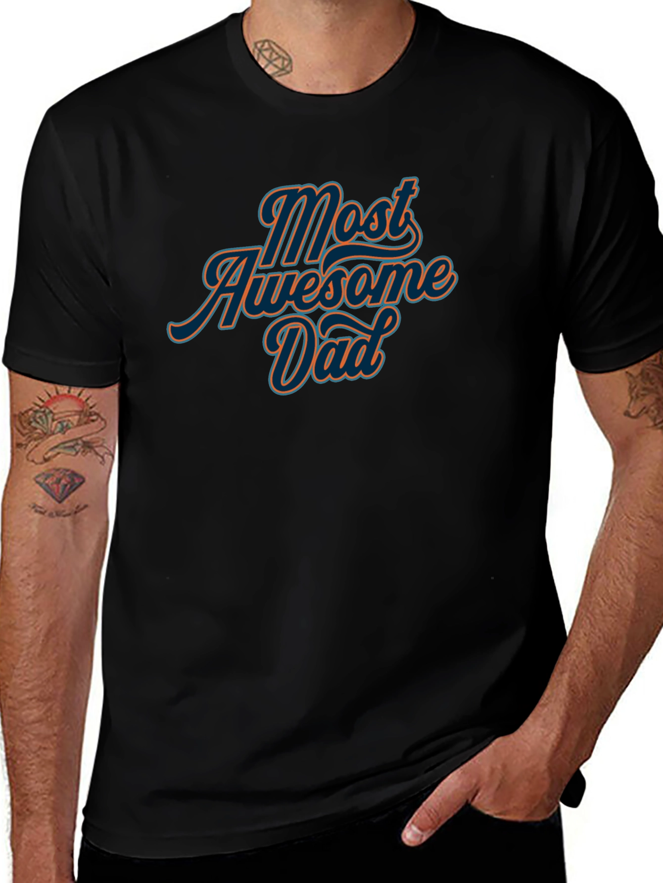 Most Awesome Dad Graphic T-Shirt