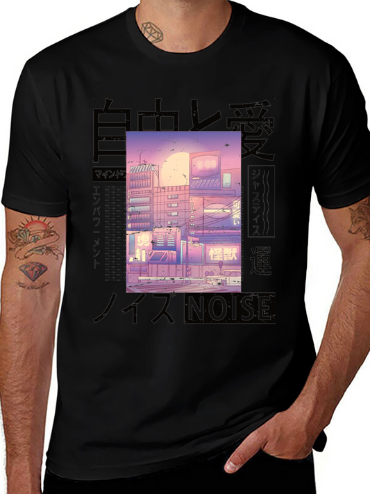 Urban Anime Aesthetic Graphic Tee