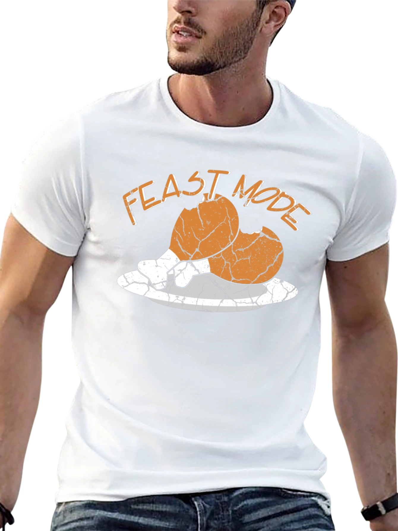Feast Mode Cracked Egg Funny T-Shirt