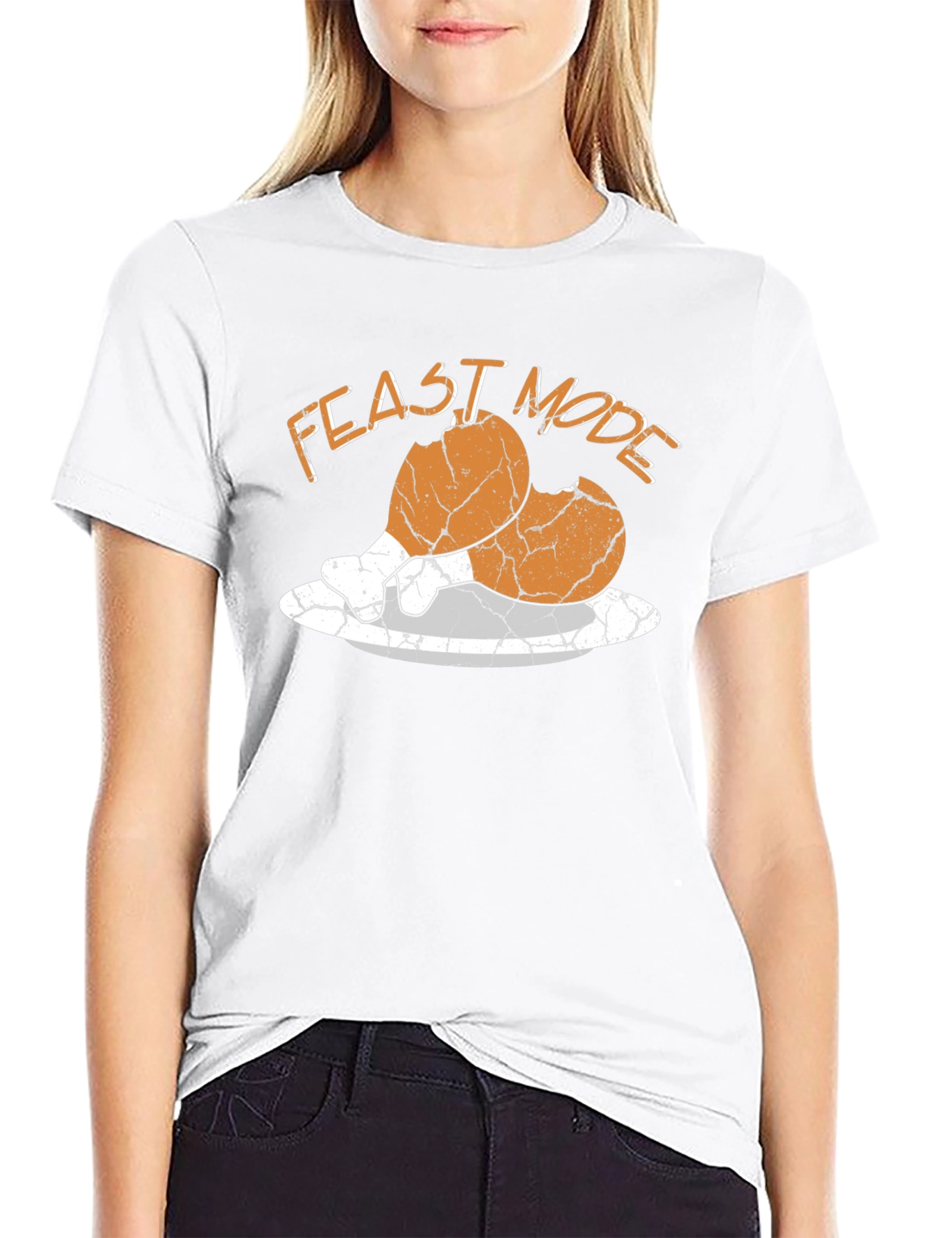 Feast Mode Cracked Egg Funny T-Shirt