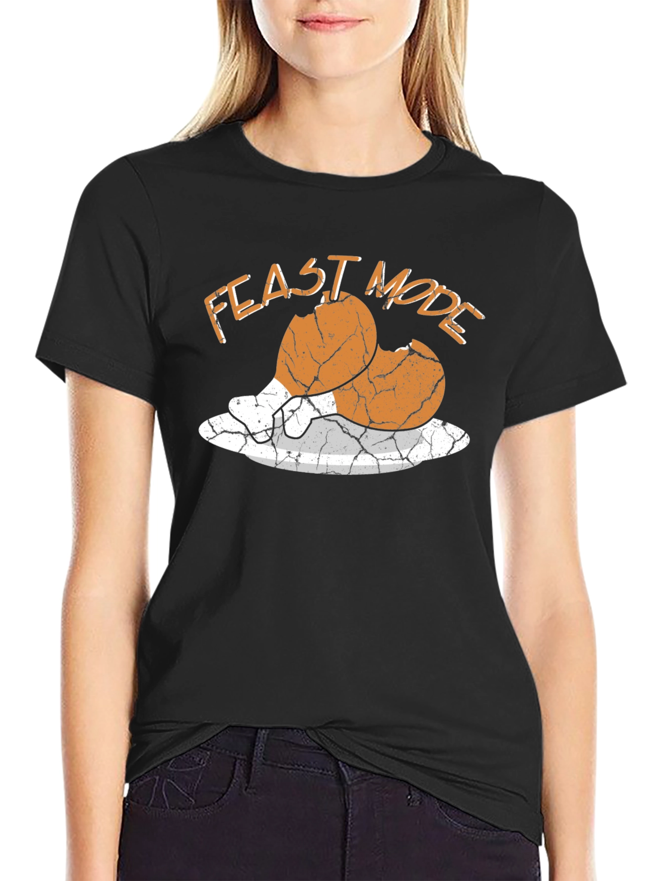 Feast Mode Cracked Egg Funny T-Shirt