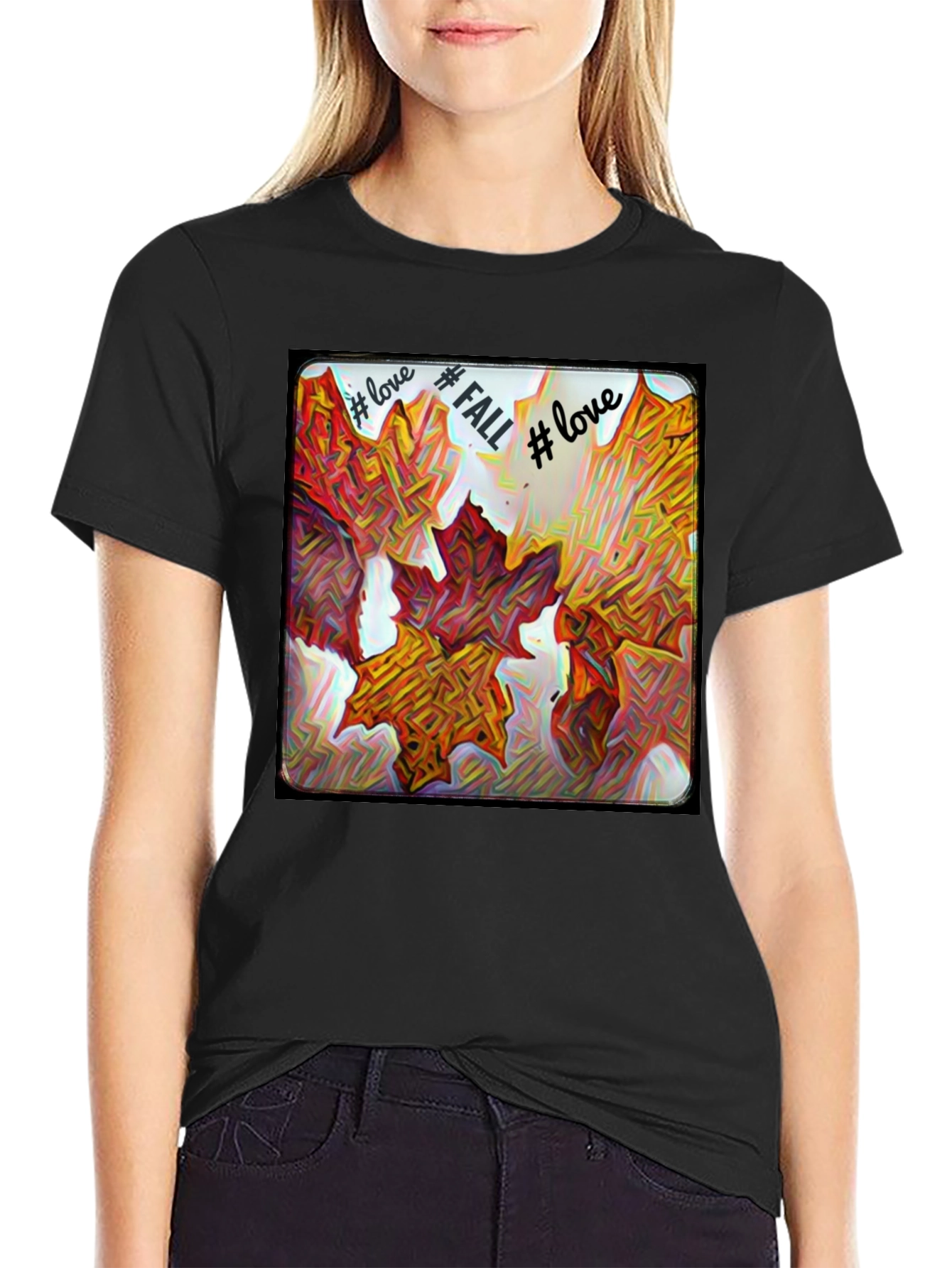 Fall Leaves Graphic Tee - Love Fall T-Shirt