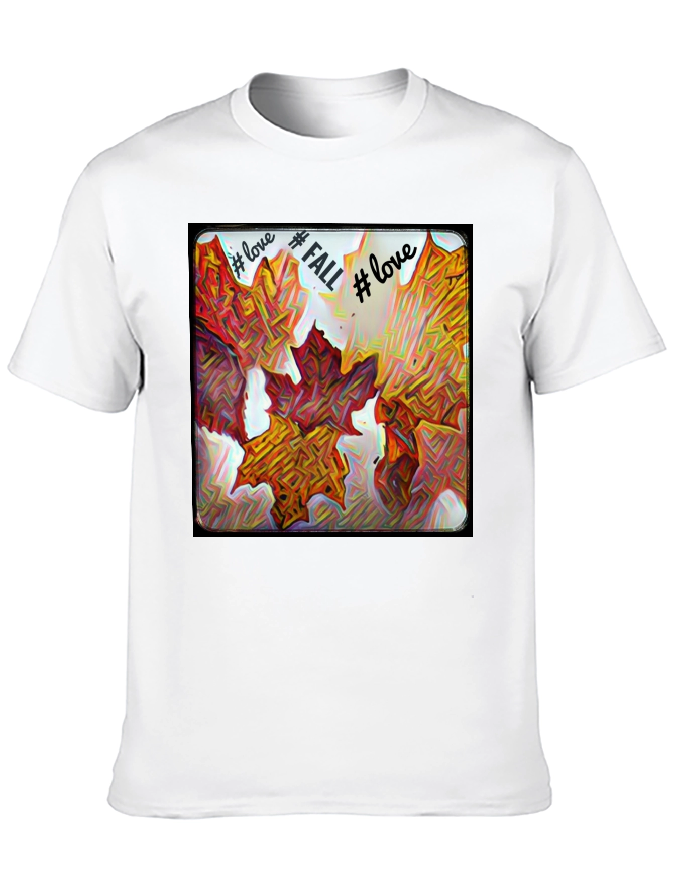 Fall Leaves Graphic Tee - Love Fall T-Shirt