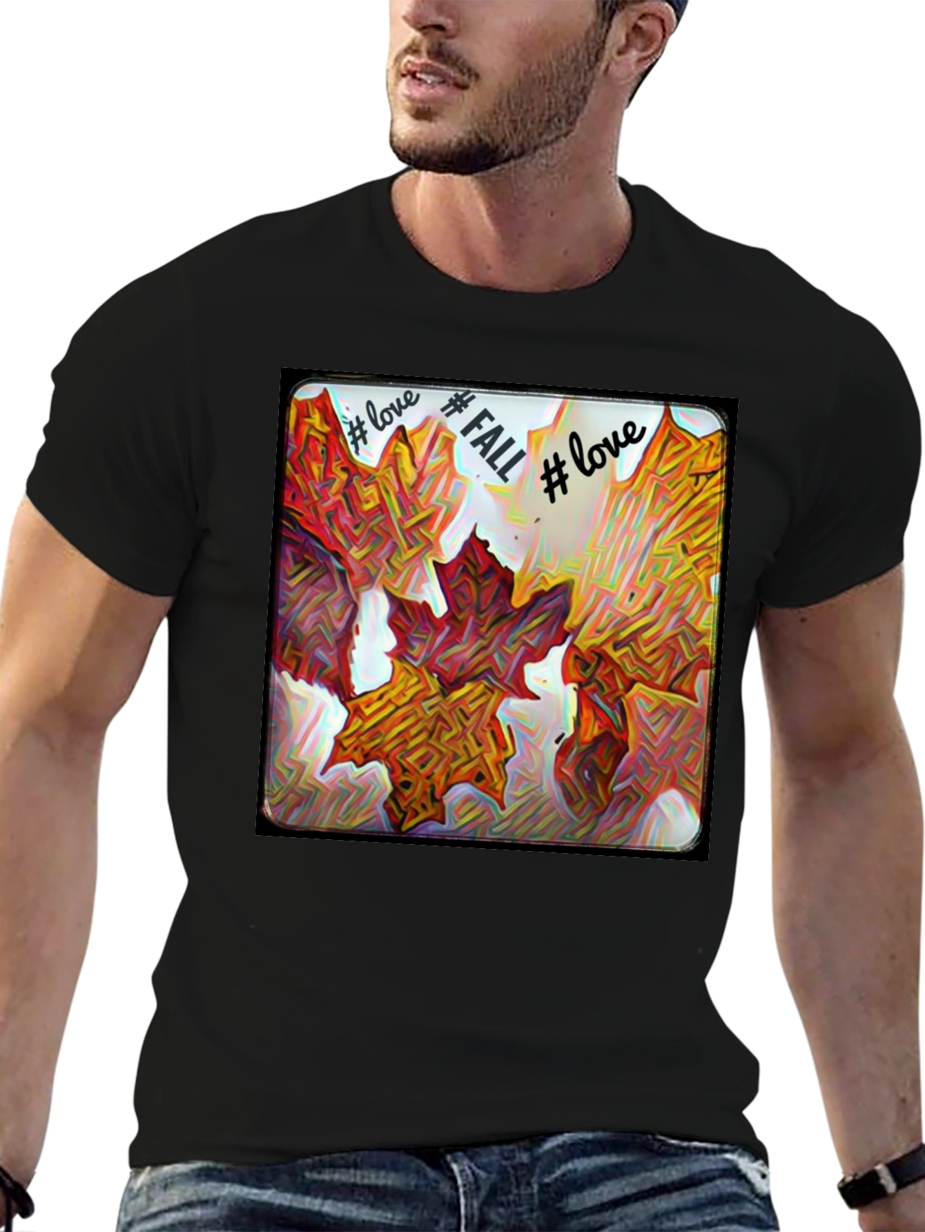 Fall Leaves Graphic Tee - Love Fall T-Shirt