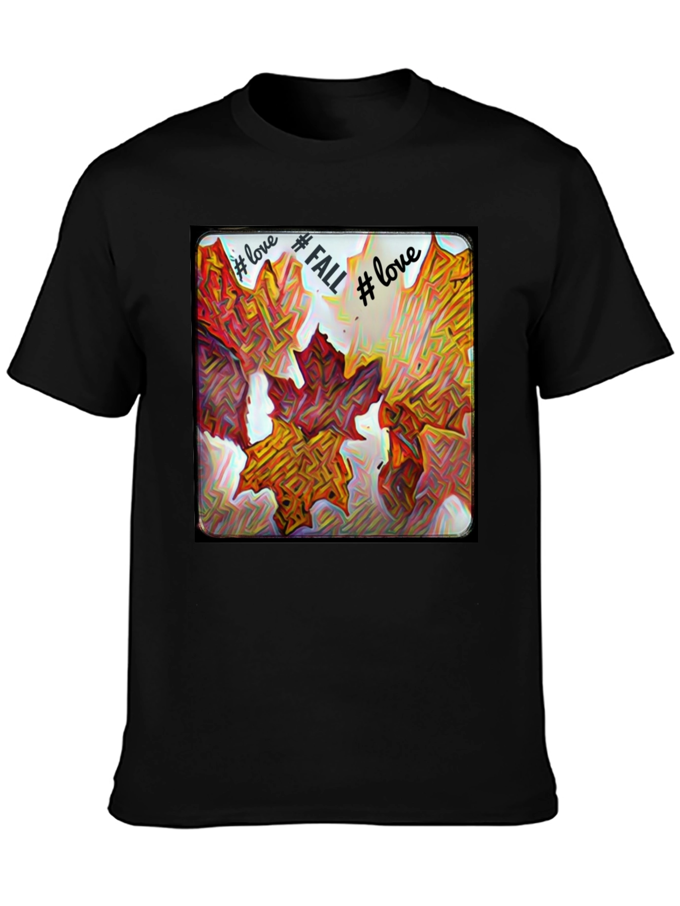 Fall Leaves Graphic Tee - Love Fall T-Shirt