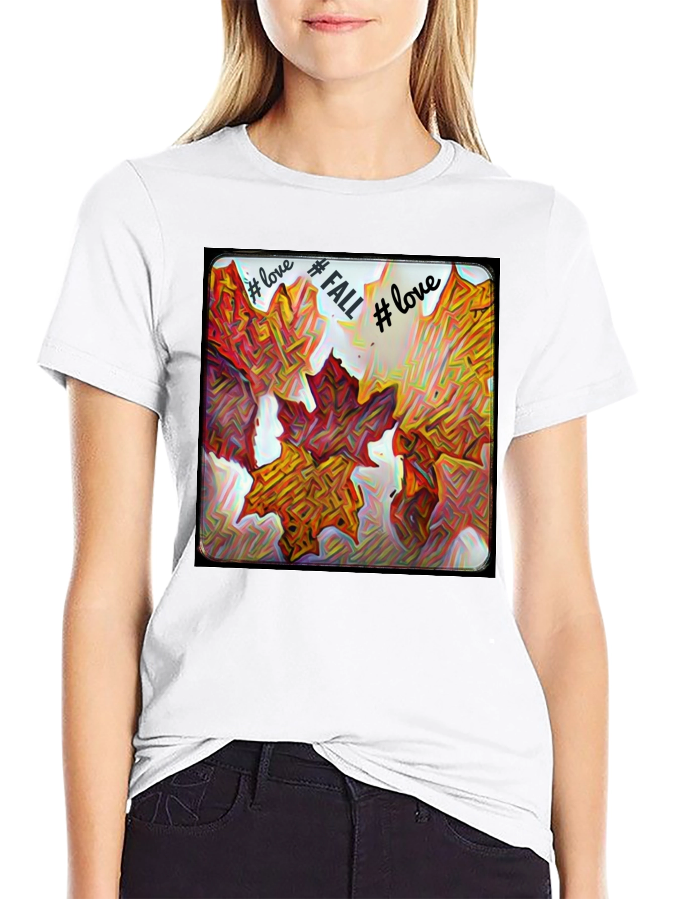 Fall Leaves Graphic Tee - Love Fall T-Shirt