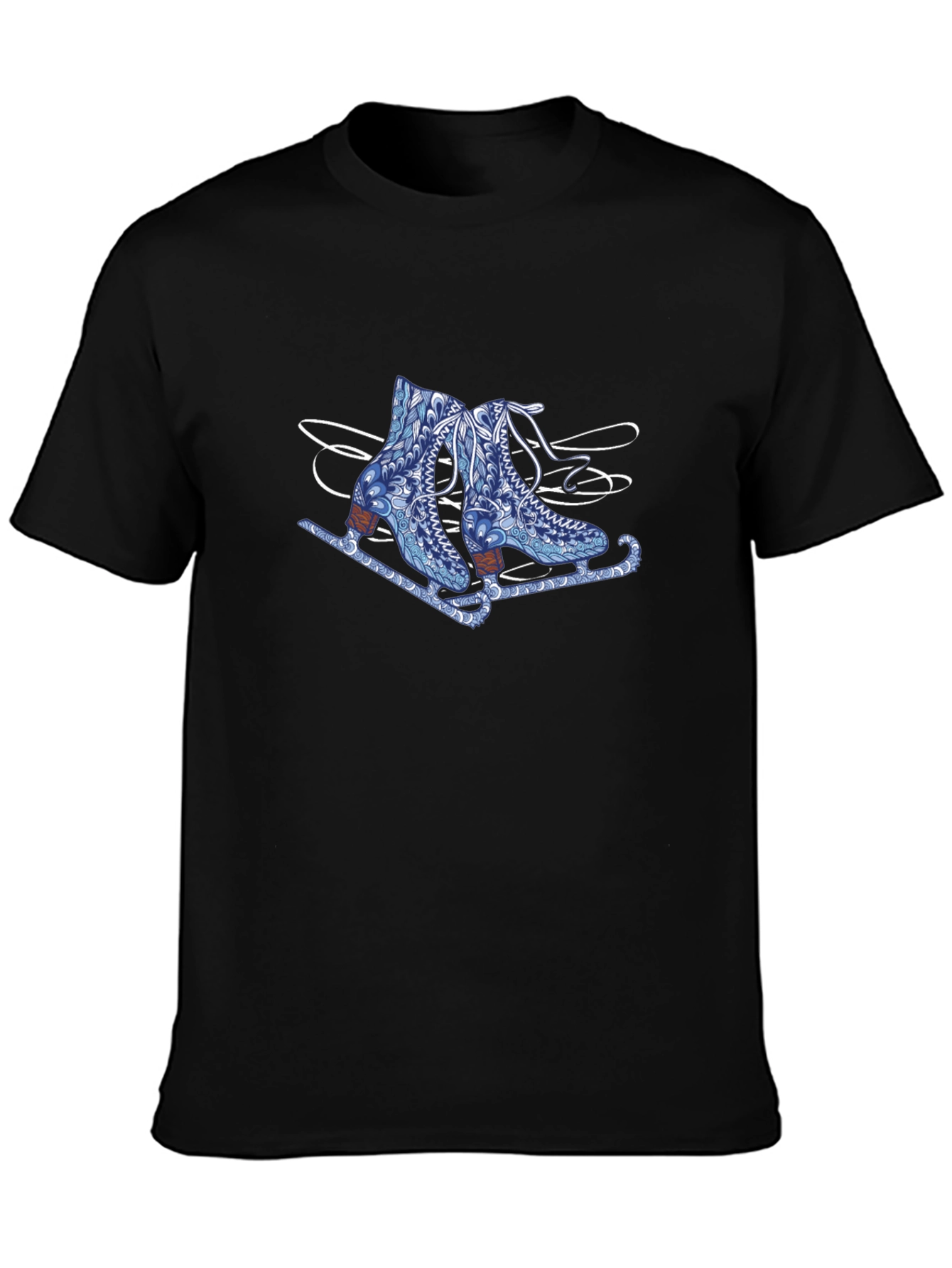Skate Design Black T-Shirt