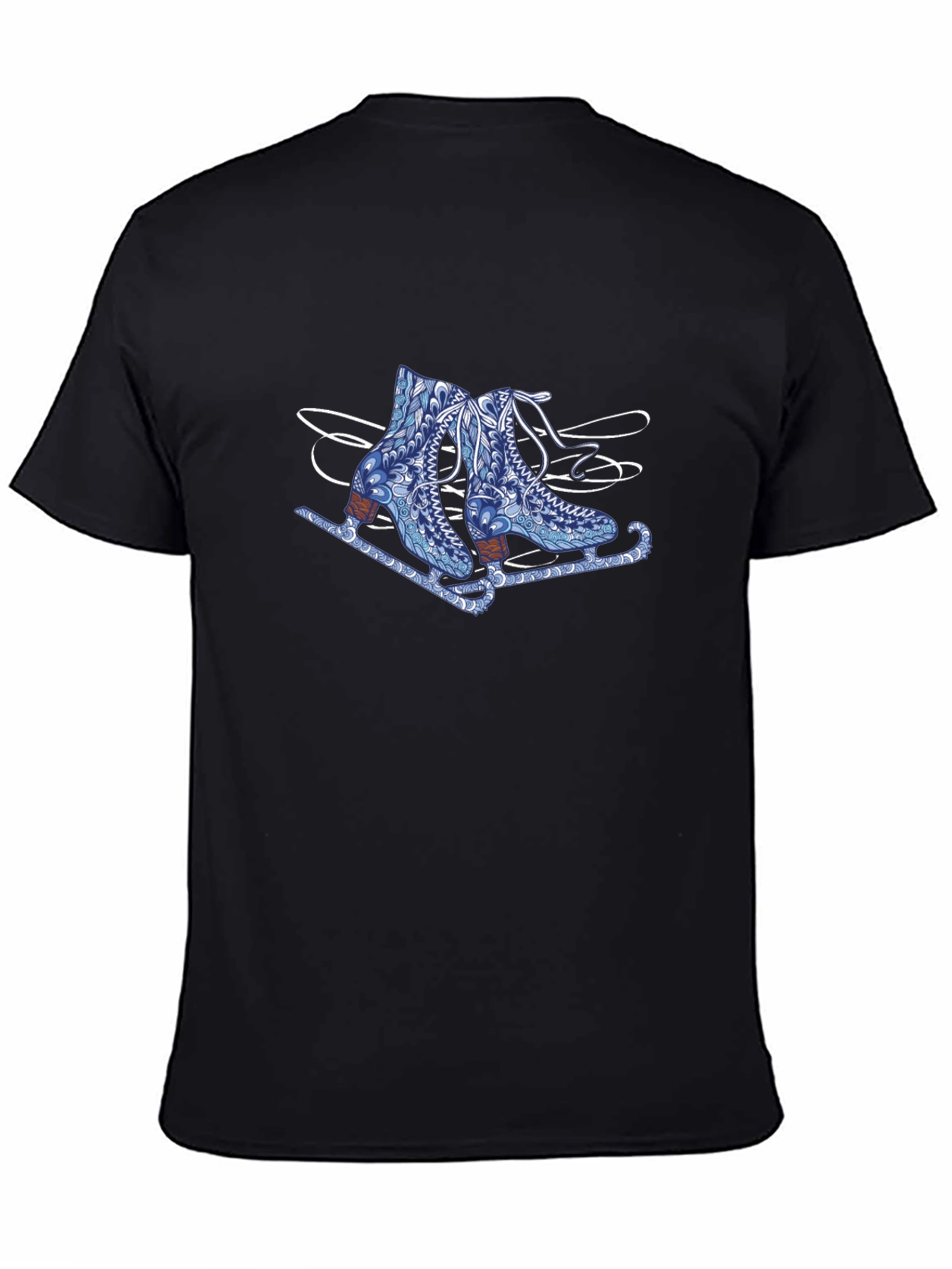 Skate Design Black T-Shirt