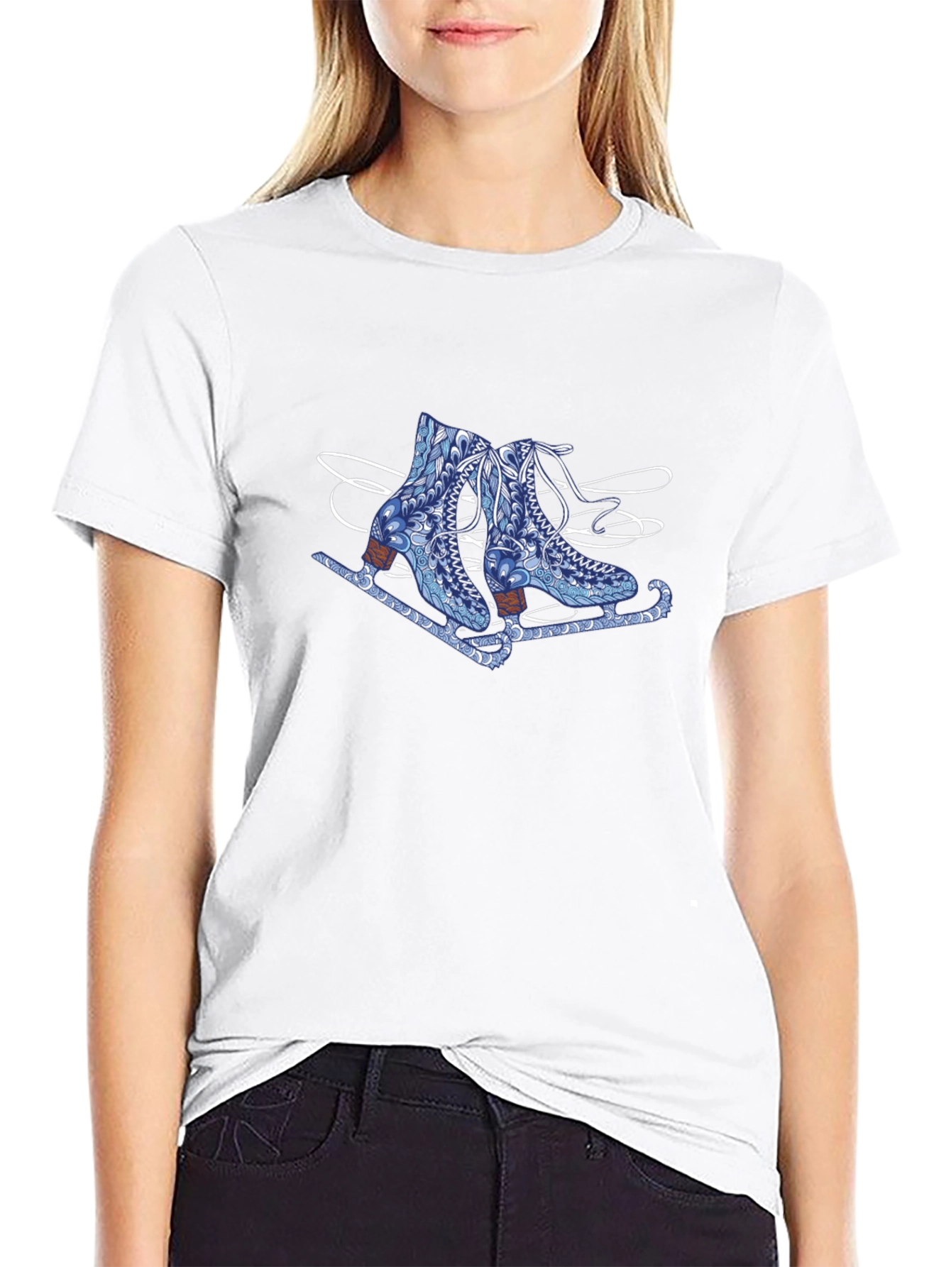 Skate Design Black T-Shirt