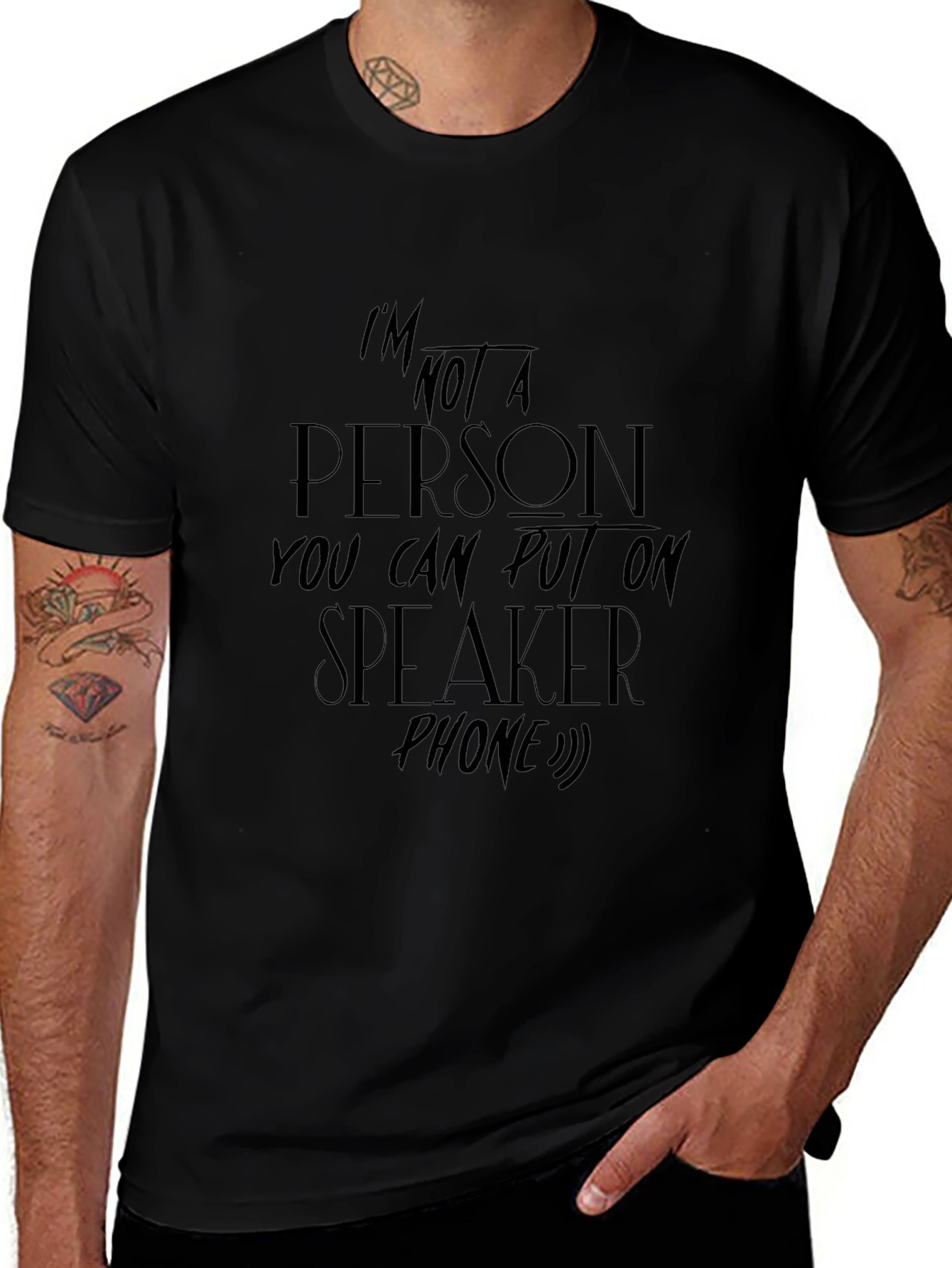 Im Not A Person Speakerphone T-Shirt