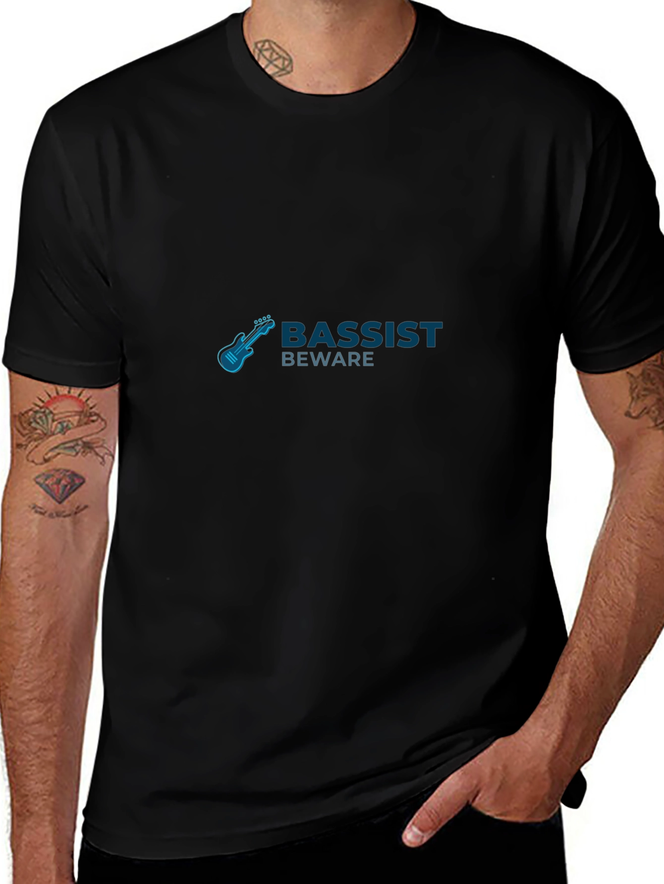 Bassist Beware T-Shirt - Musician Novelty Tee