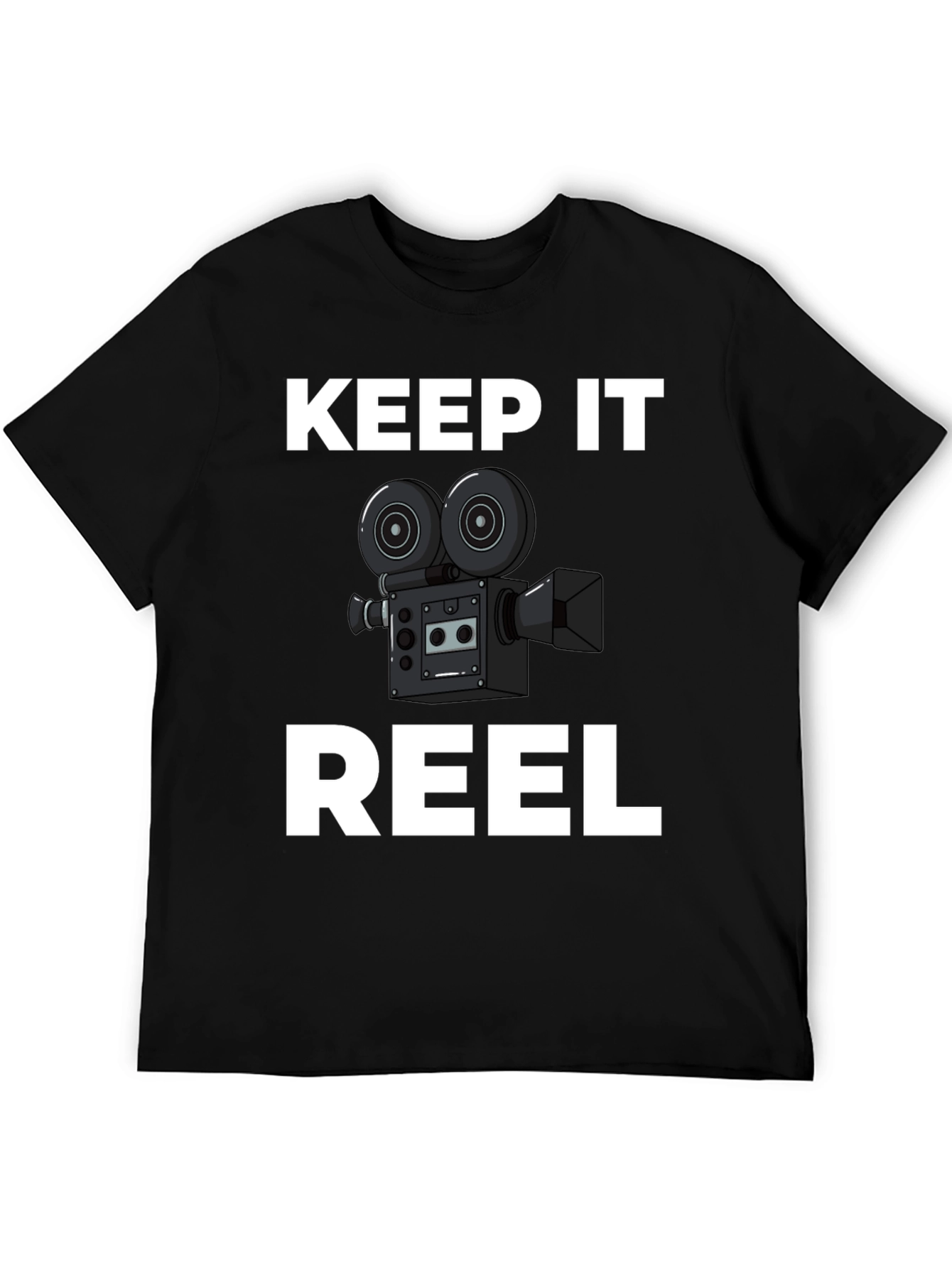 Keep It Reel Black Graphic Tee