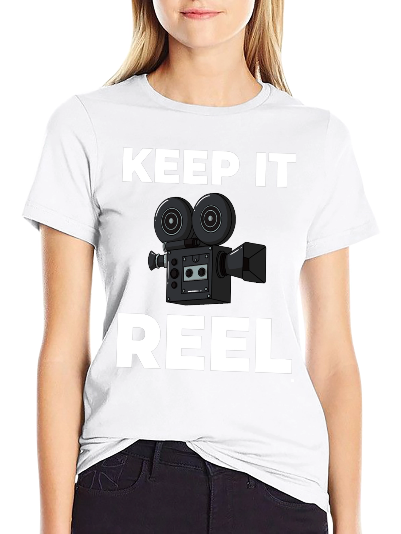 Keep It Reel Black Graphic Tee