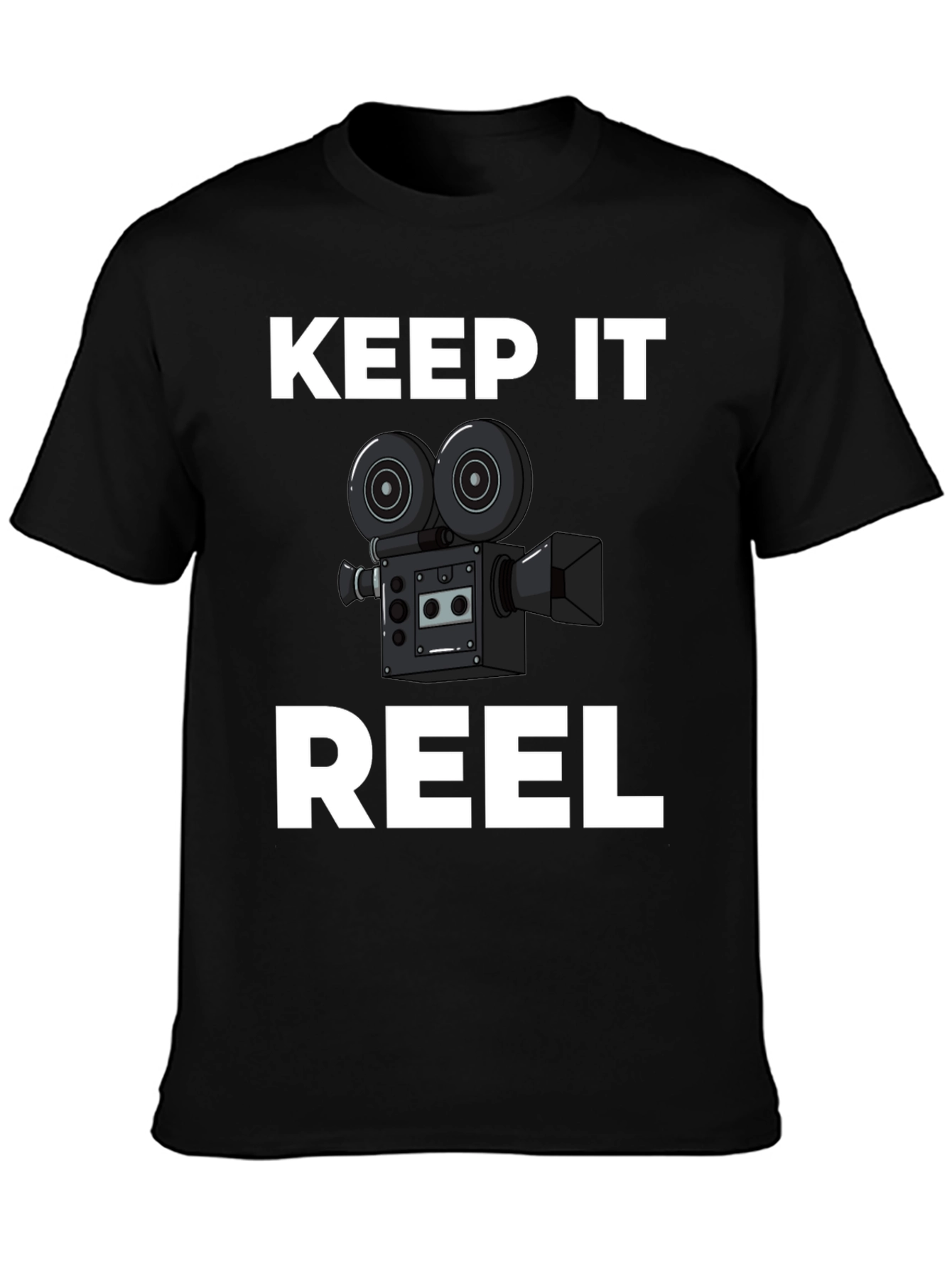 Keep It Reel Black Graphic Tee
