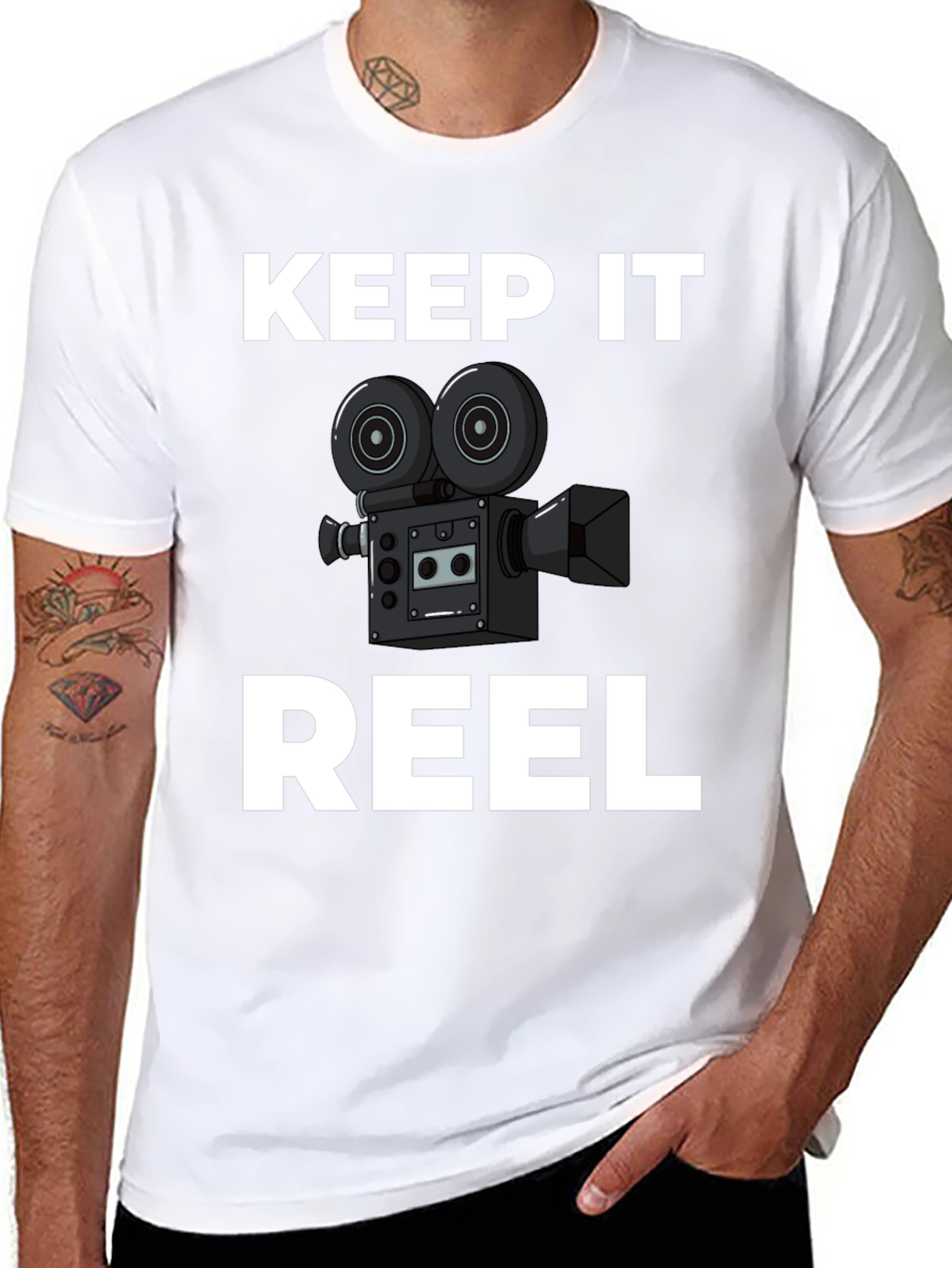 Keep It Reel Black Graphic Tee