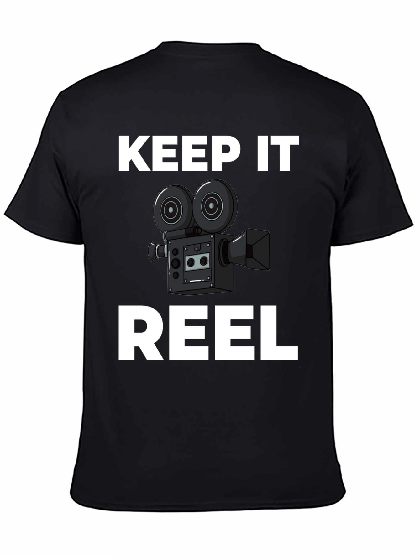Keep It Reel Black Graphic Tee