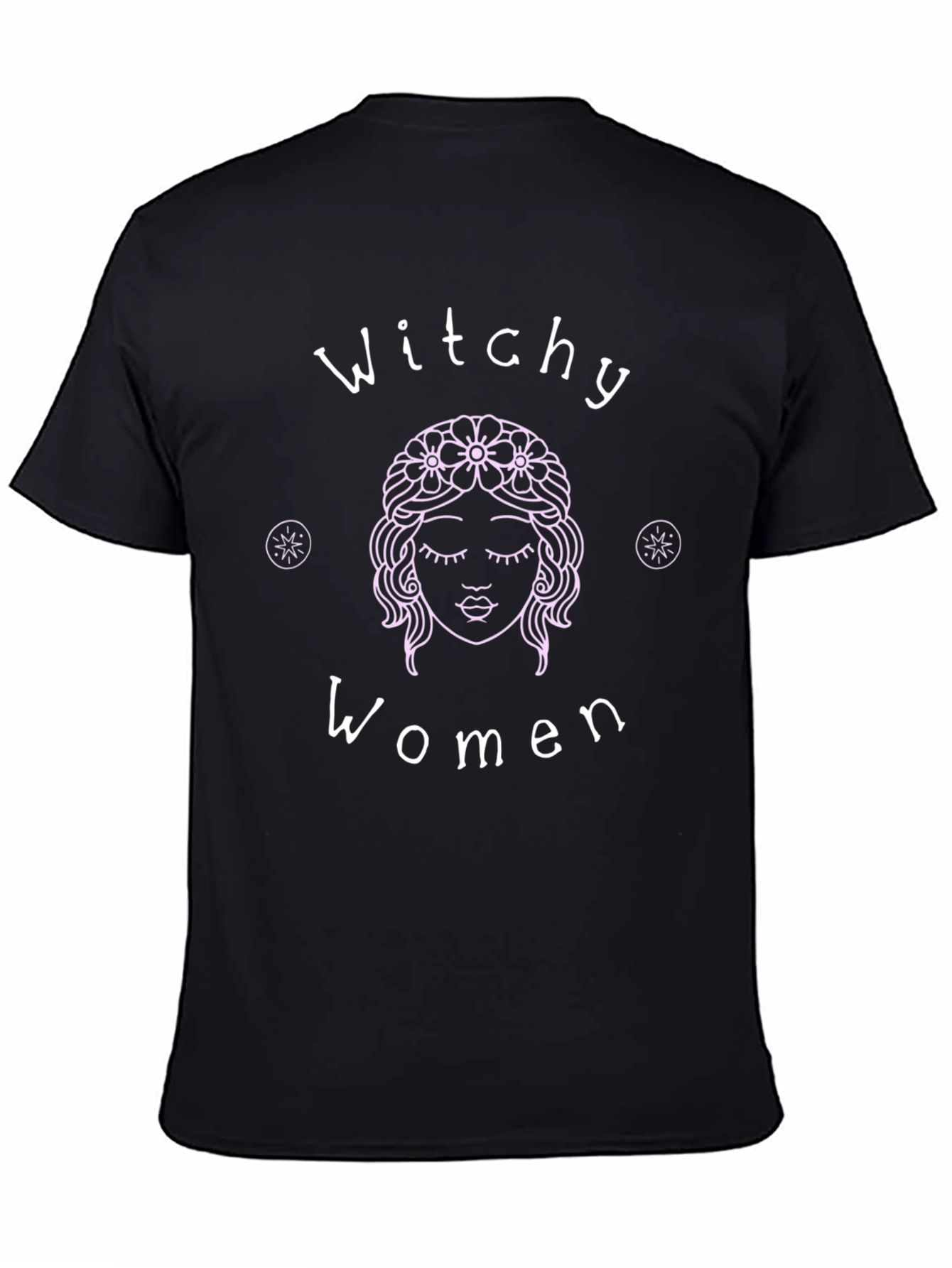 Witchy Women Graphic Tee - Black Cotton T-Shirt