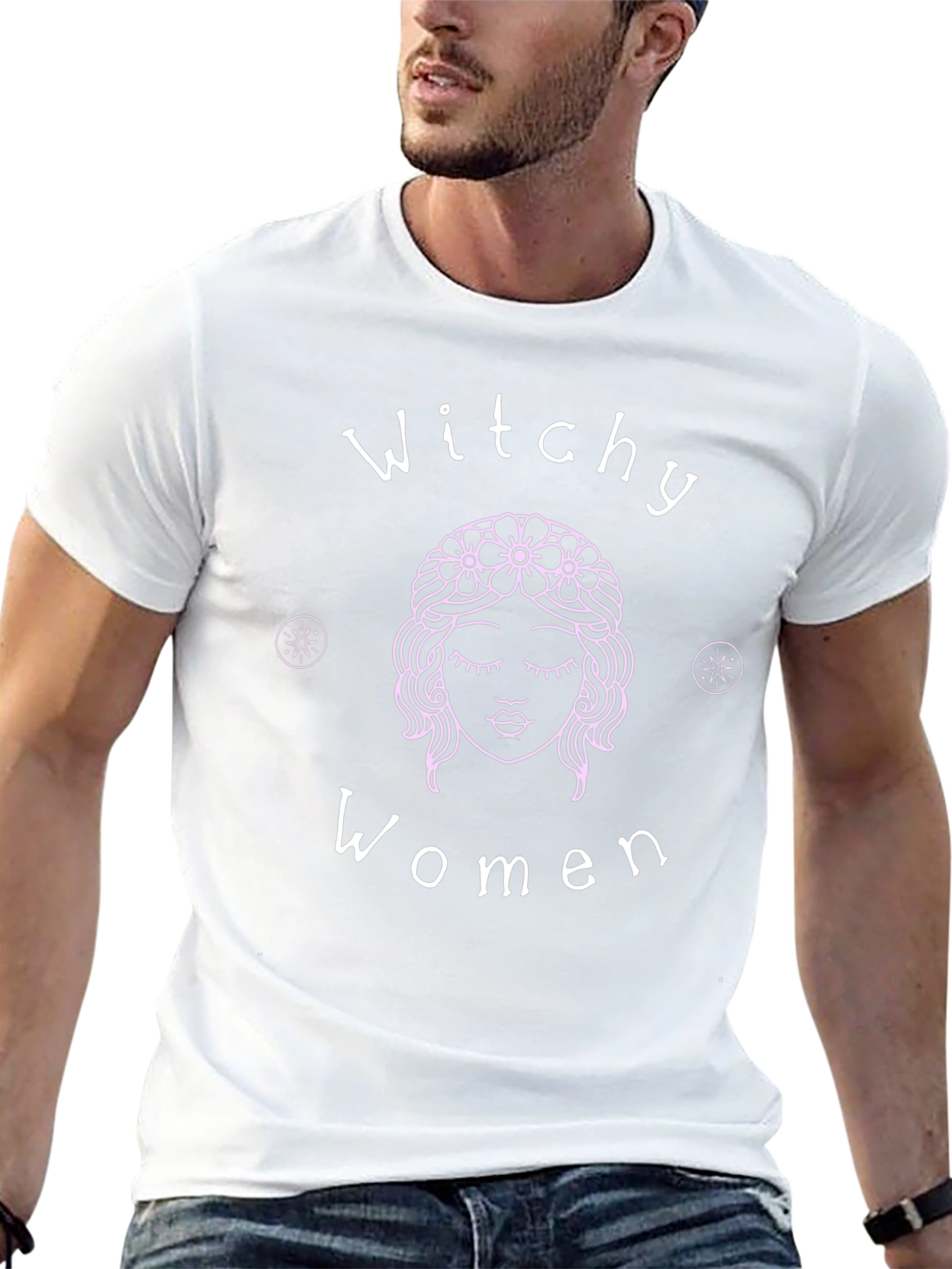 Witchy Women Graphic Tee - Black Cotton T-Shirt