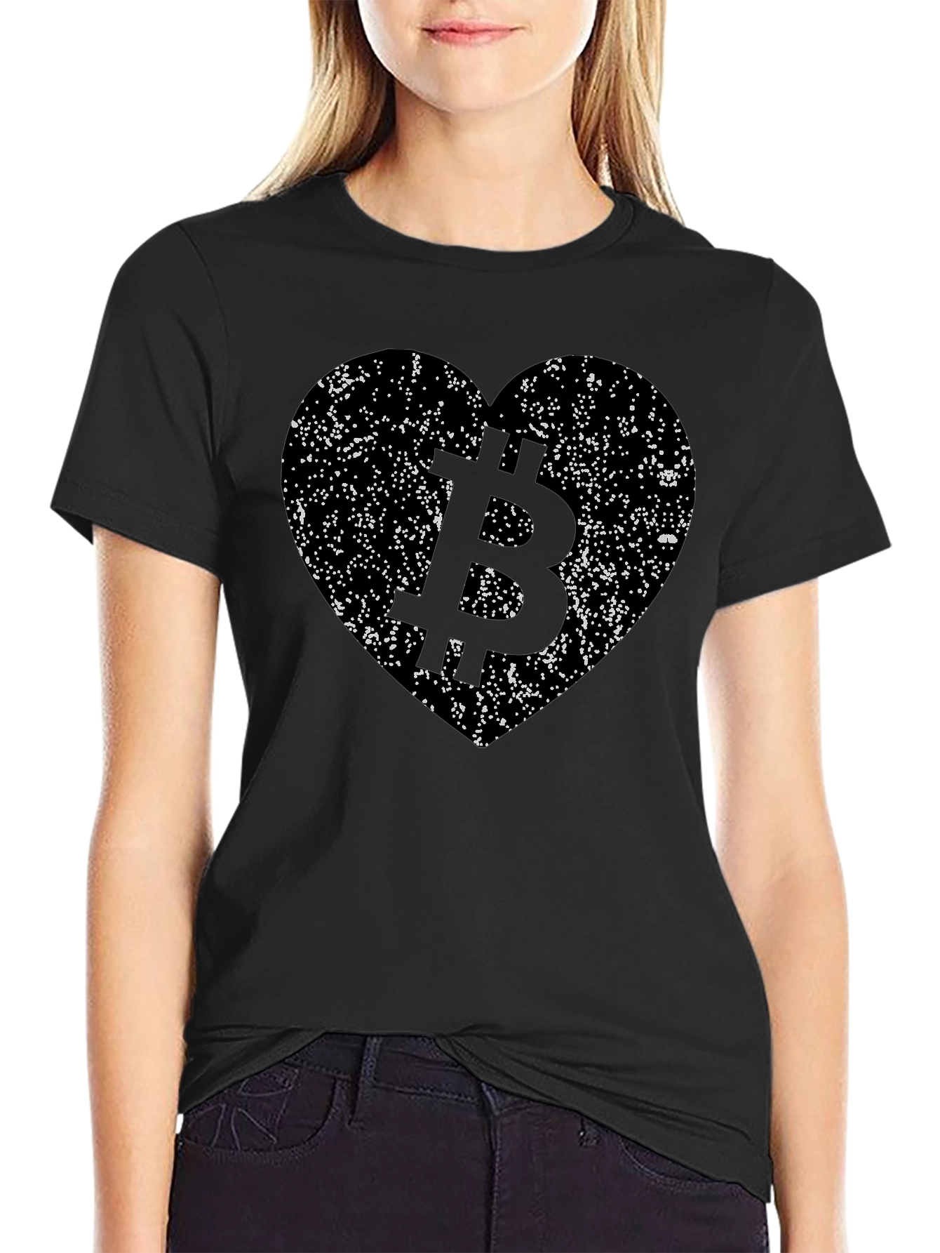 Bitcoin Heart T-Shirt - Crypto Lover Tee
