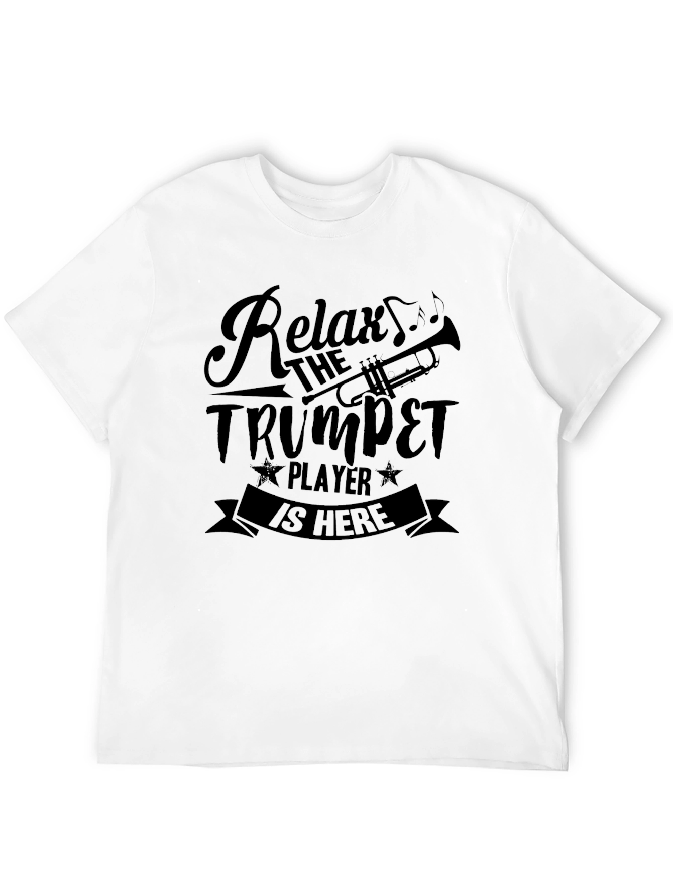 Relax Trumpet Player T-Shirt - Black Musician Tee