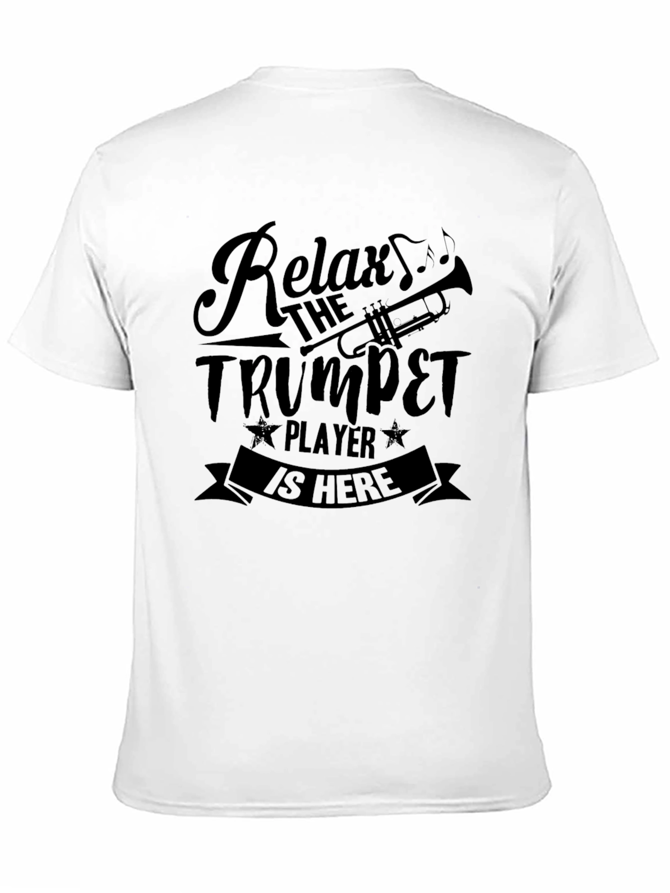 Relax Trumpet Player T-Shirt - Black Musician Tee